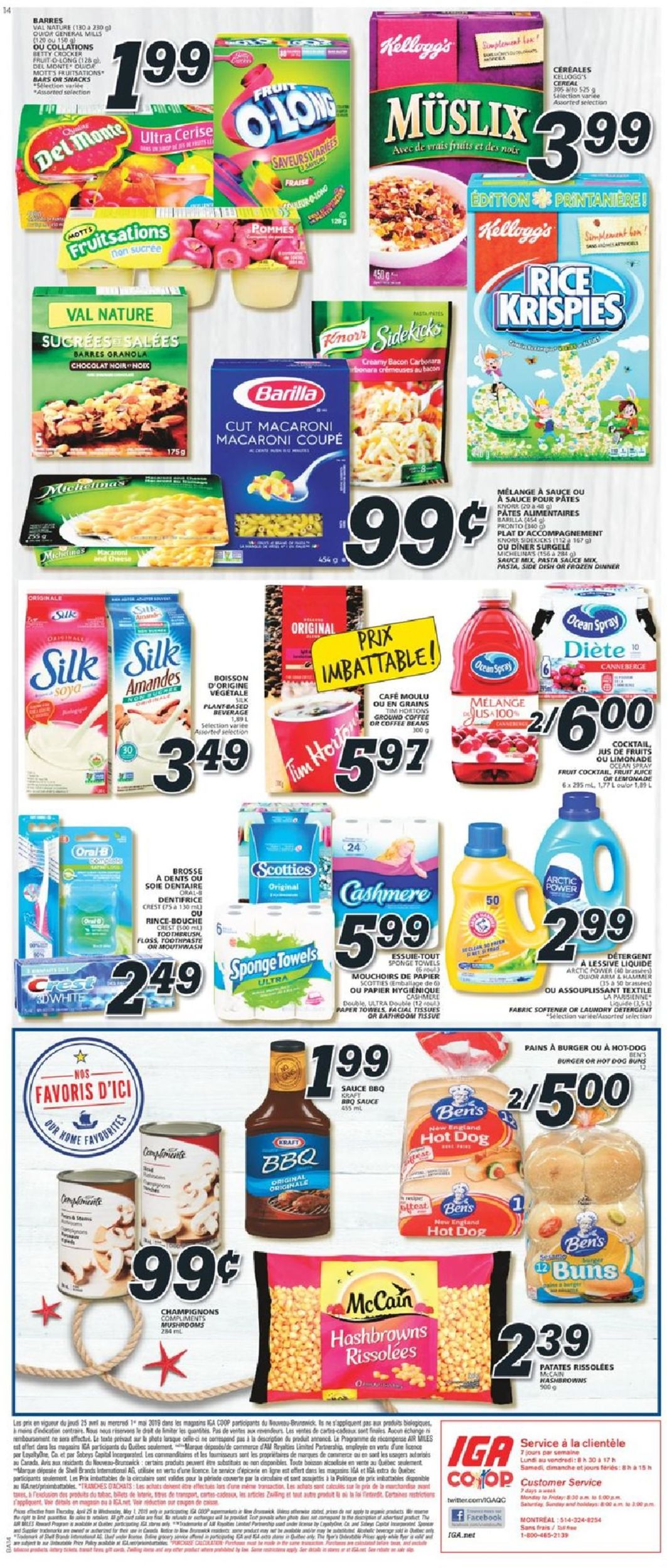 IGA Flyer from 04/25/2019