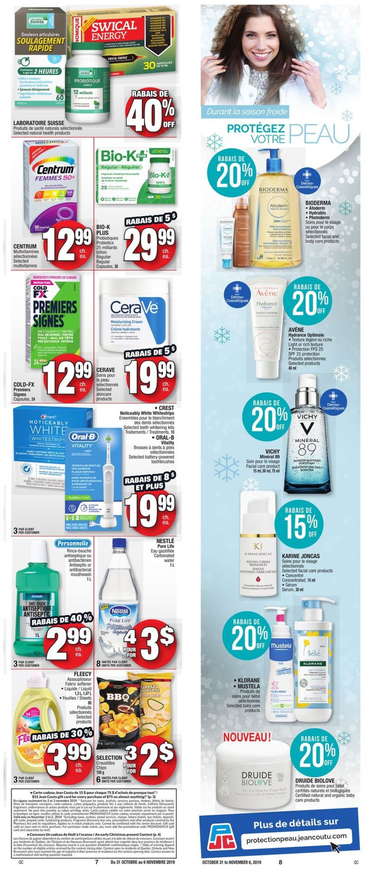 Jean Coutu Flyer from 10/31/2019
