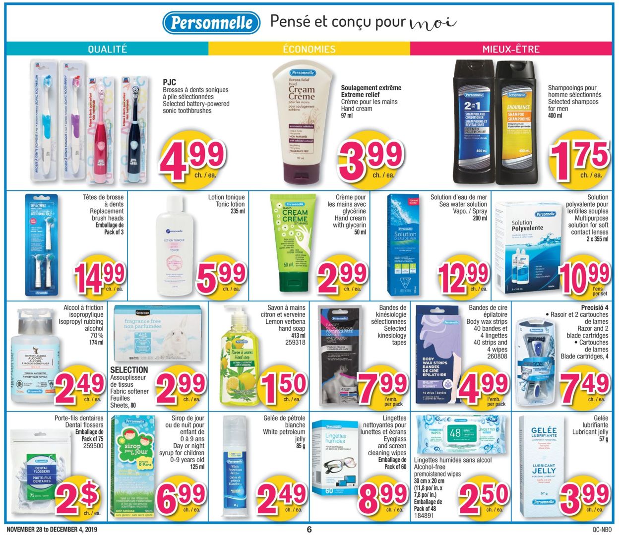 Jean Coutu Flyer from 11/28/2019