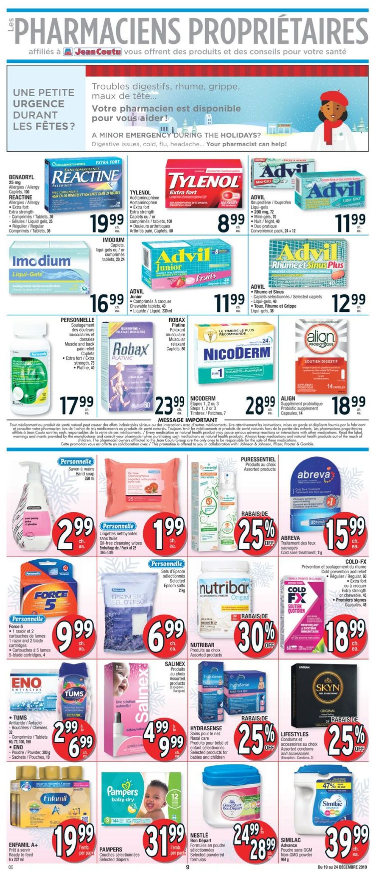 Jean Coutu Flyer from 12/19/2019
