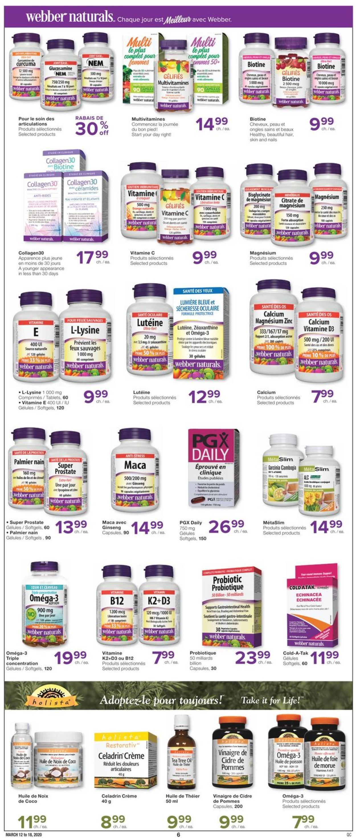 Jean Coutu Flyer from 03/12/2020