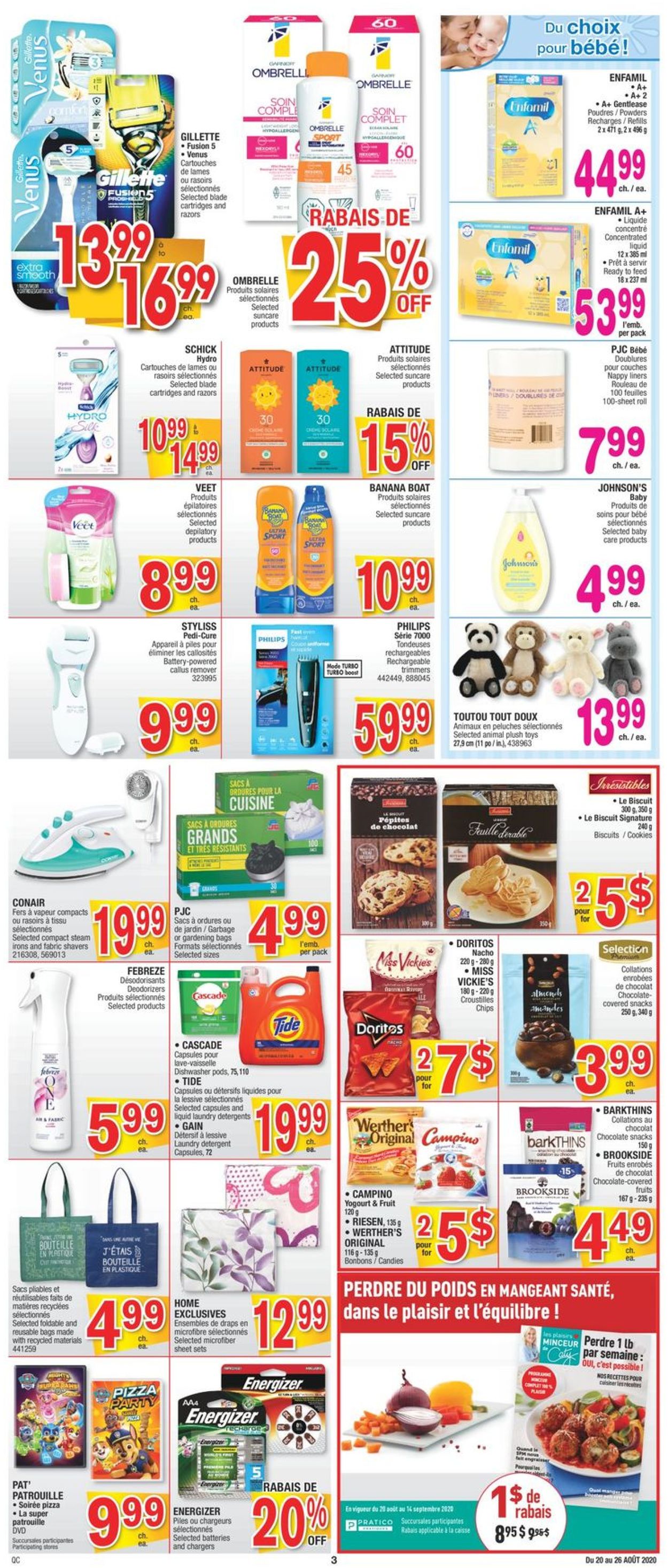 Jean Coutu Flyer from 08/20/2020
