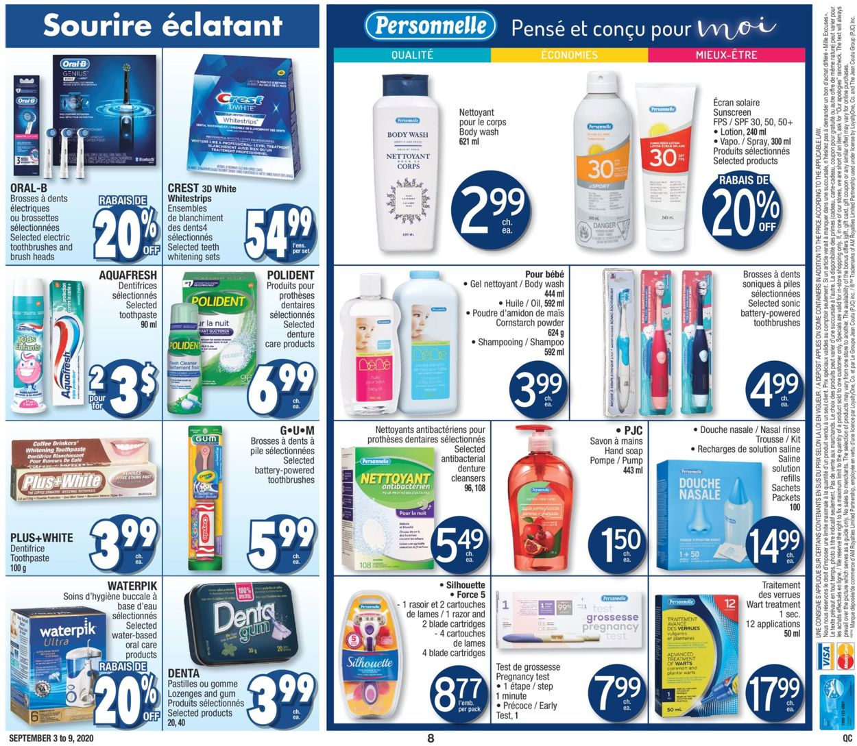 Jean Coutu Flyer from 09/03/2020