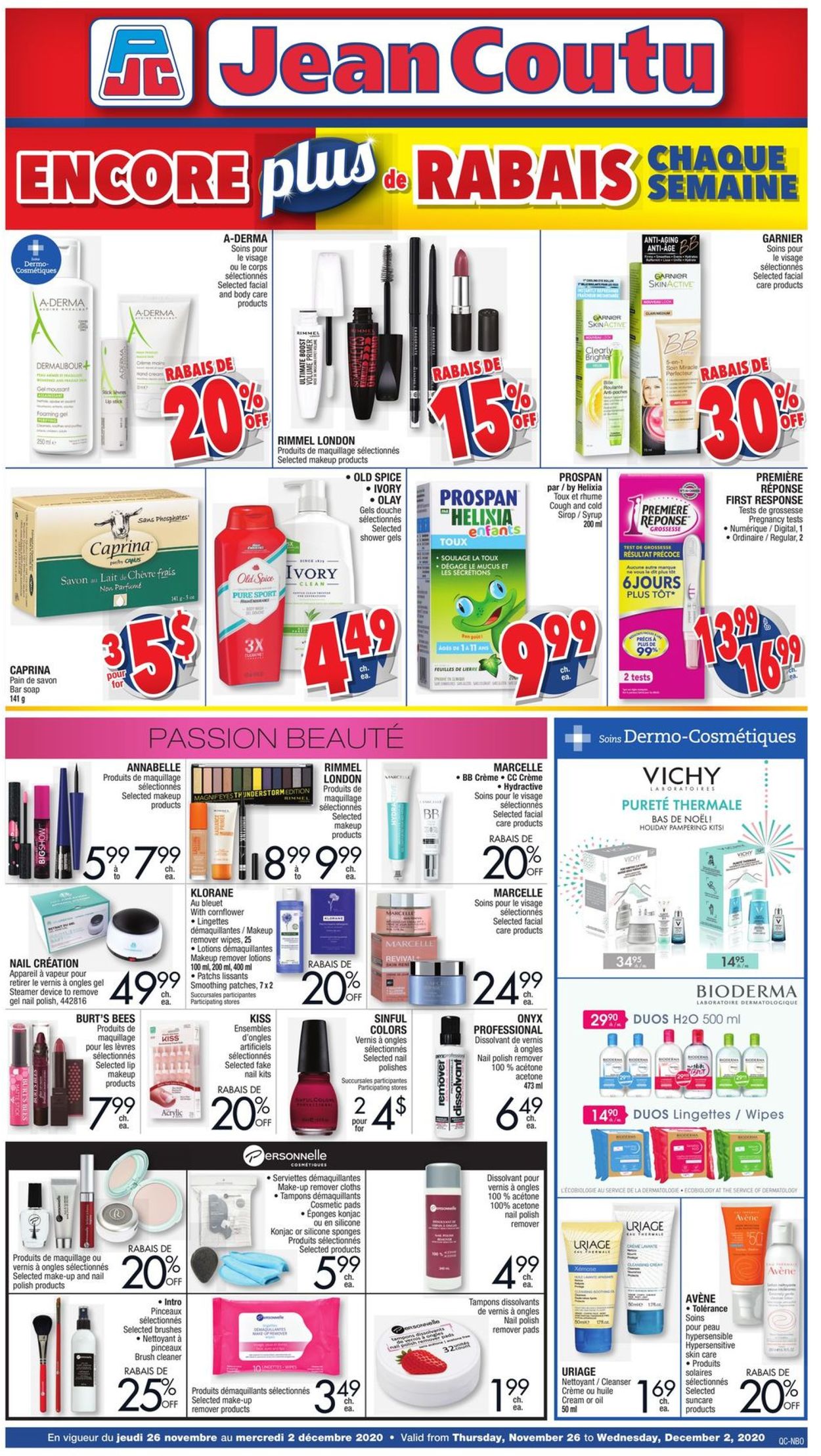 Jean Coutu Flyer from 11/26/2020