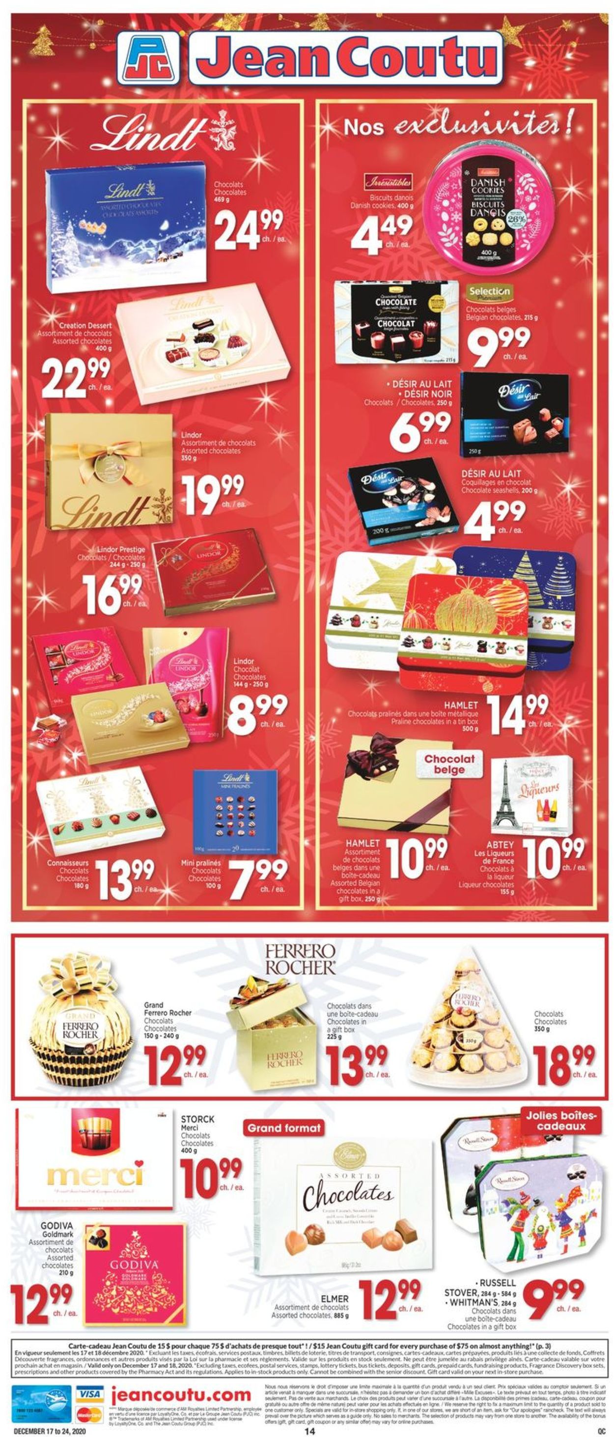 Jean Coutu Flyer from 12/17/2020