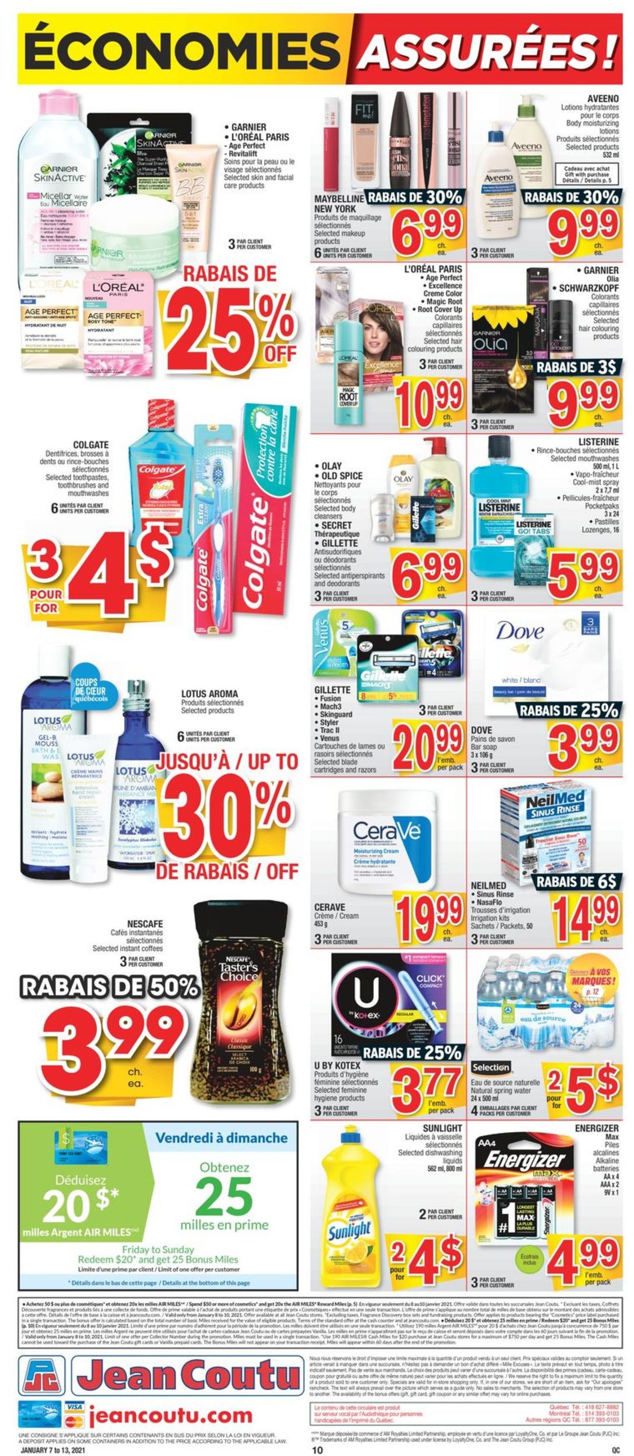 Jean Coutu Flyer from 01/07/2021