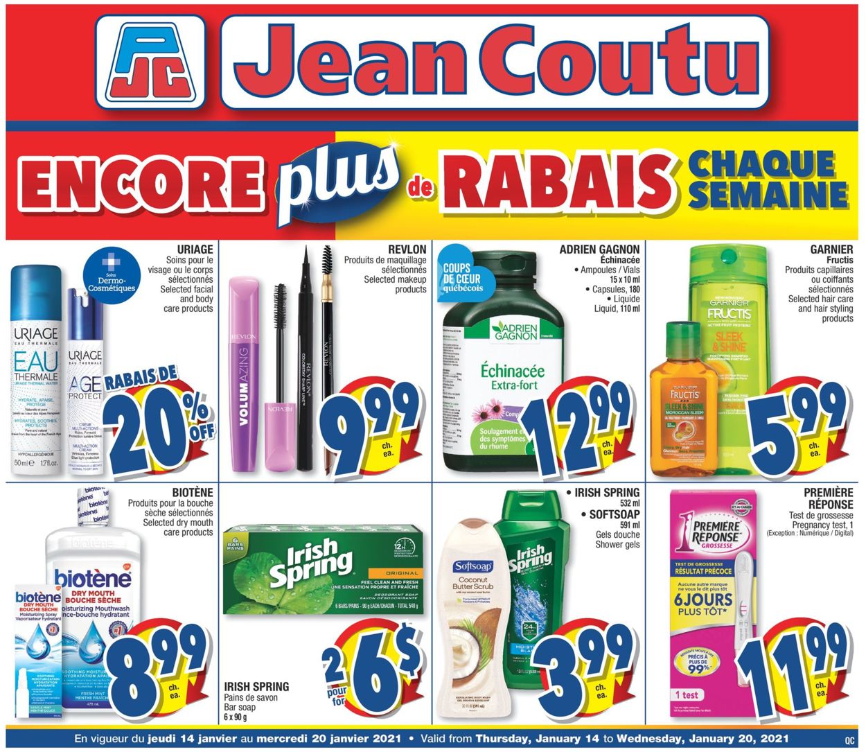 Jean Coutu Flyer from 01/14/2021