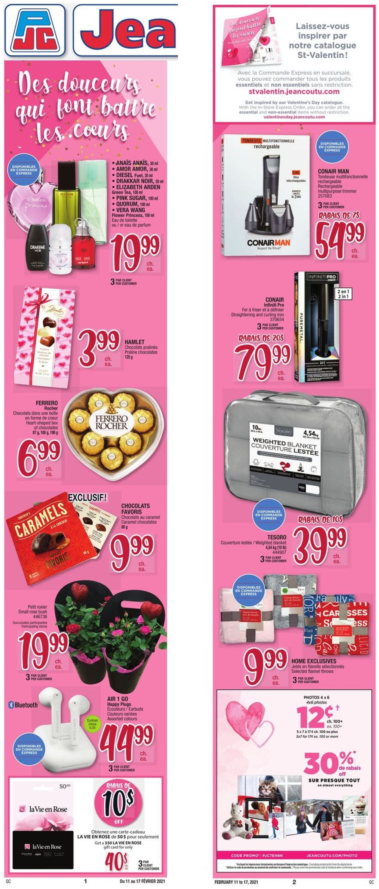 Jean Coutu Flyer from 02/11/2021