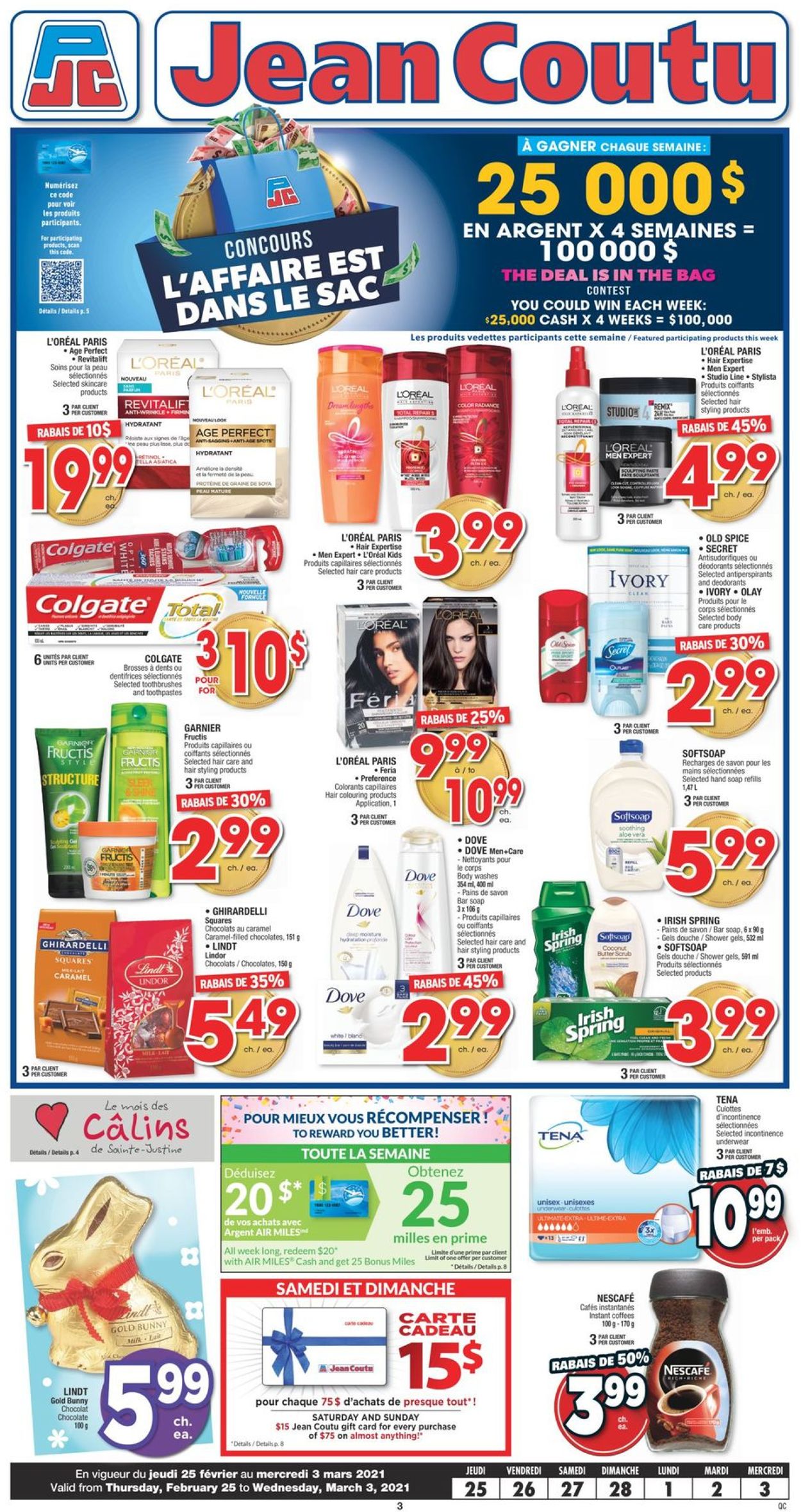 Jean Coutu Flyer from 02/25/2021