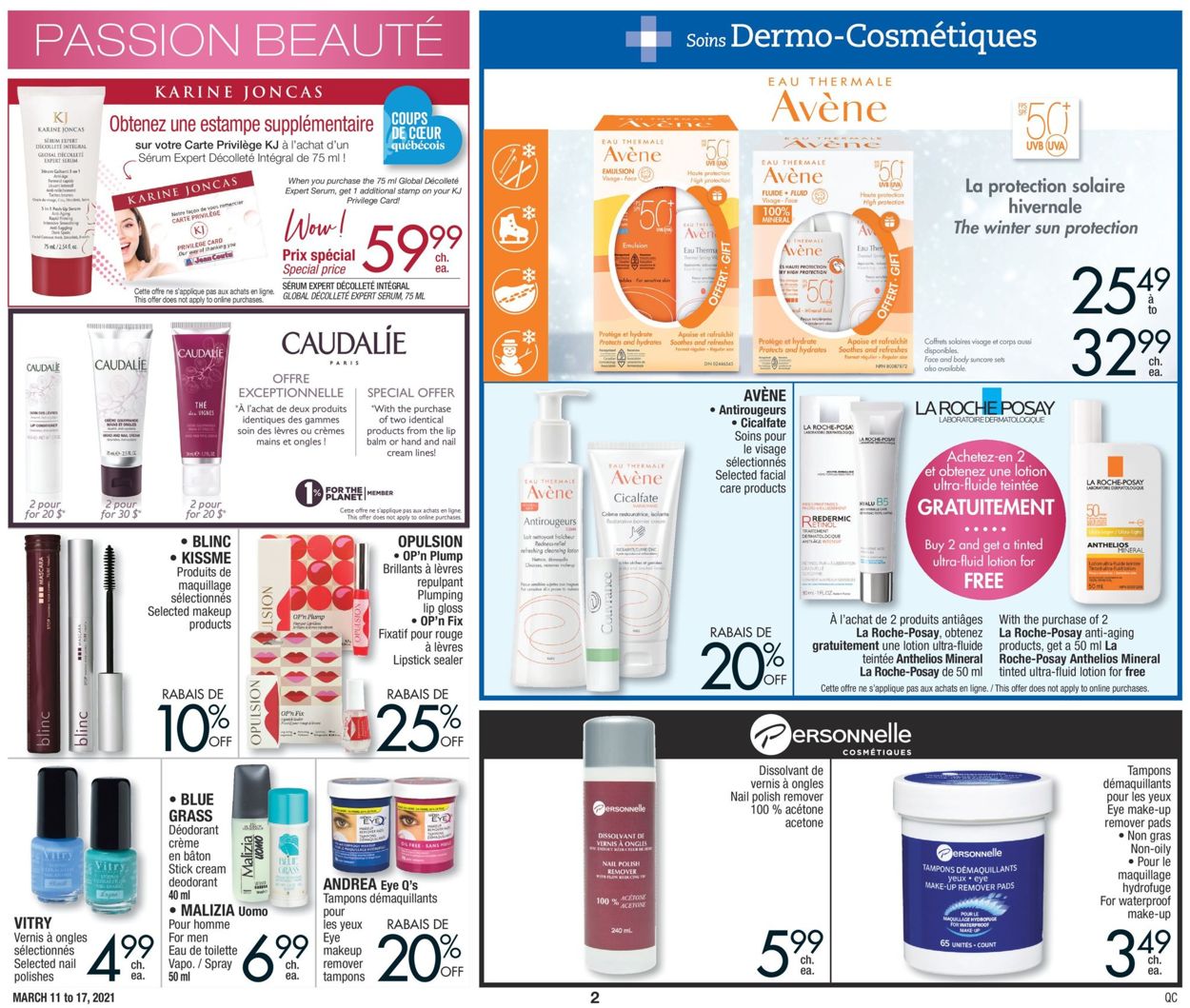 Jean Coutu Flyer from 03/11/2021