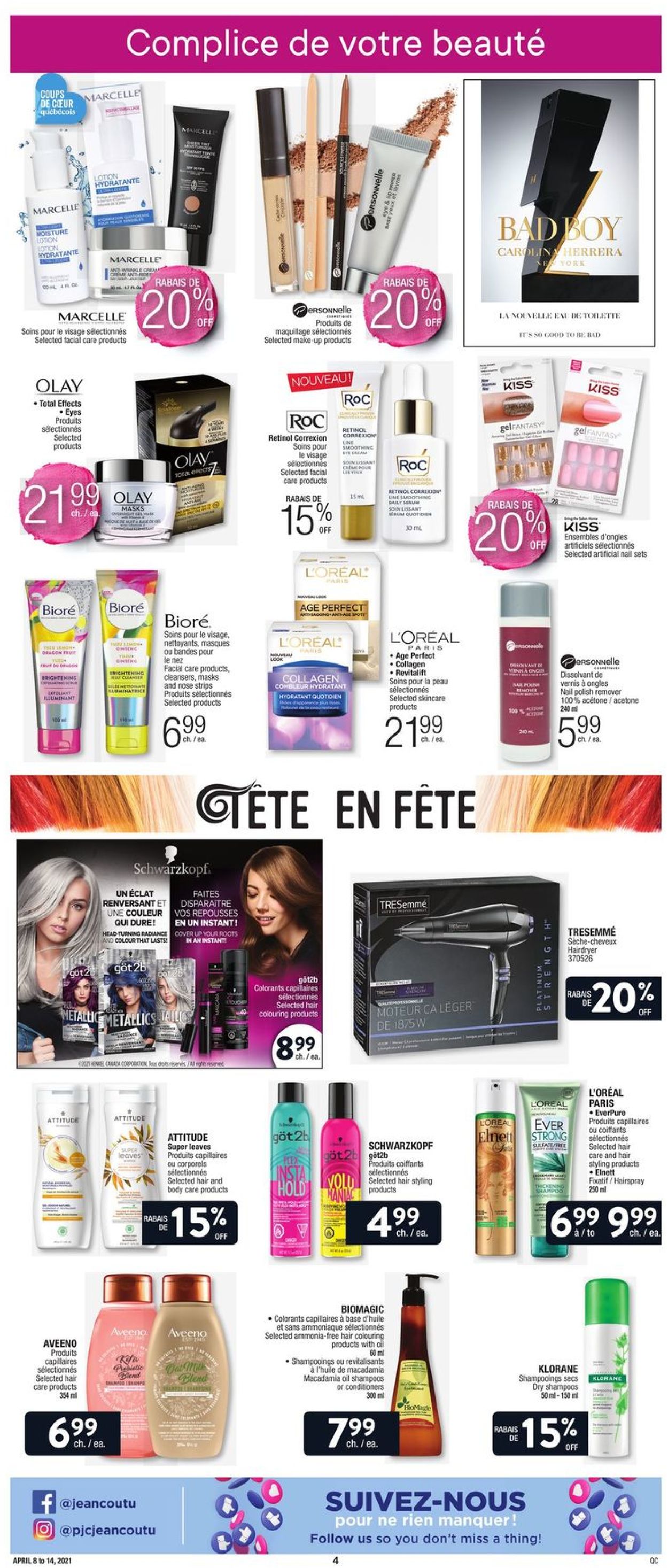Jean Coutu Flyer from 04/08/2021