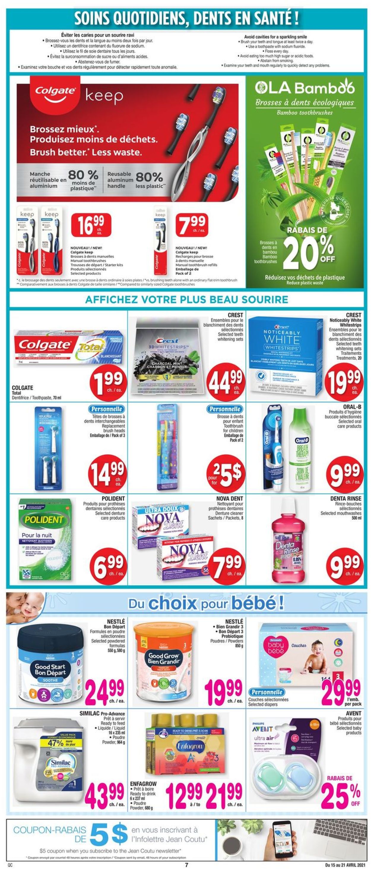 Jean Coutu Flyer from 04/15/2021