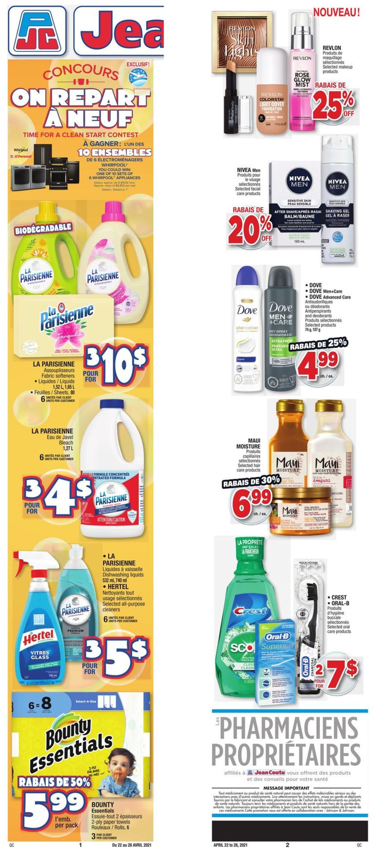 Jean Coutu Flyer from 04/22/2021