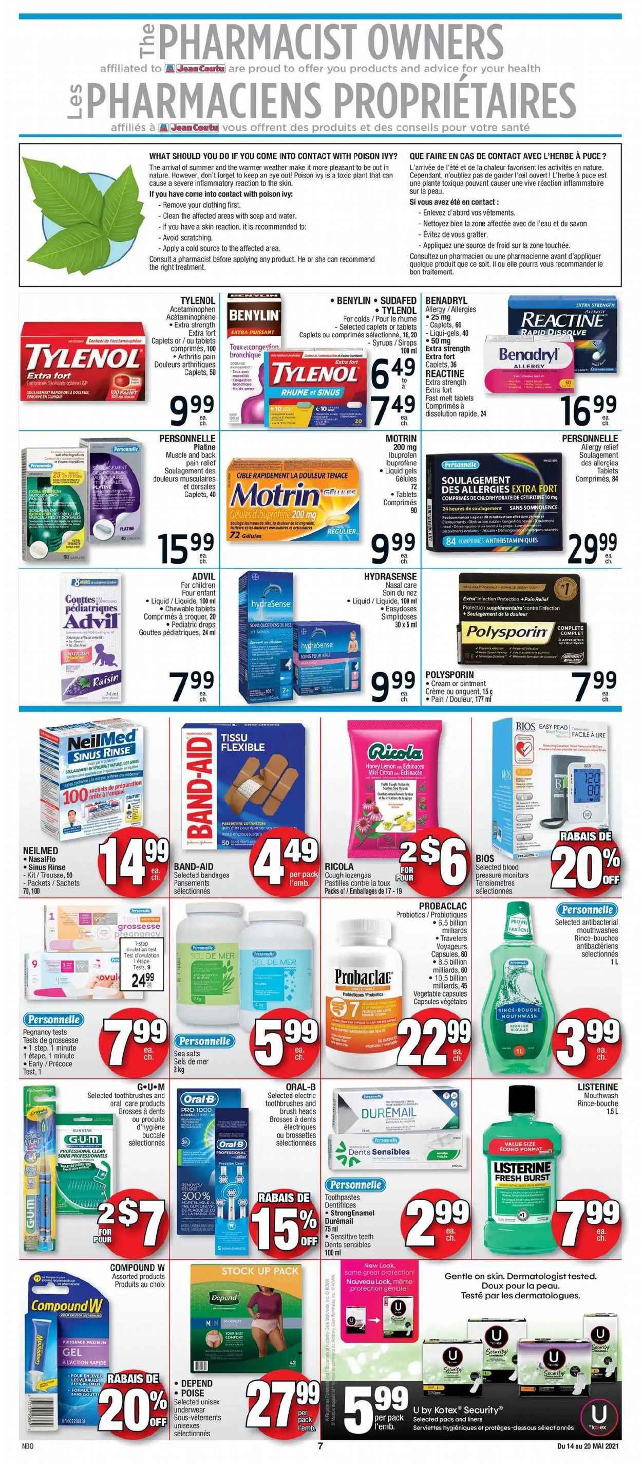 Jean Coutu Flyer from 05/14/2021