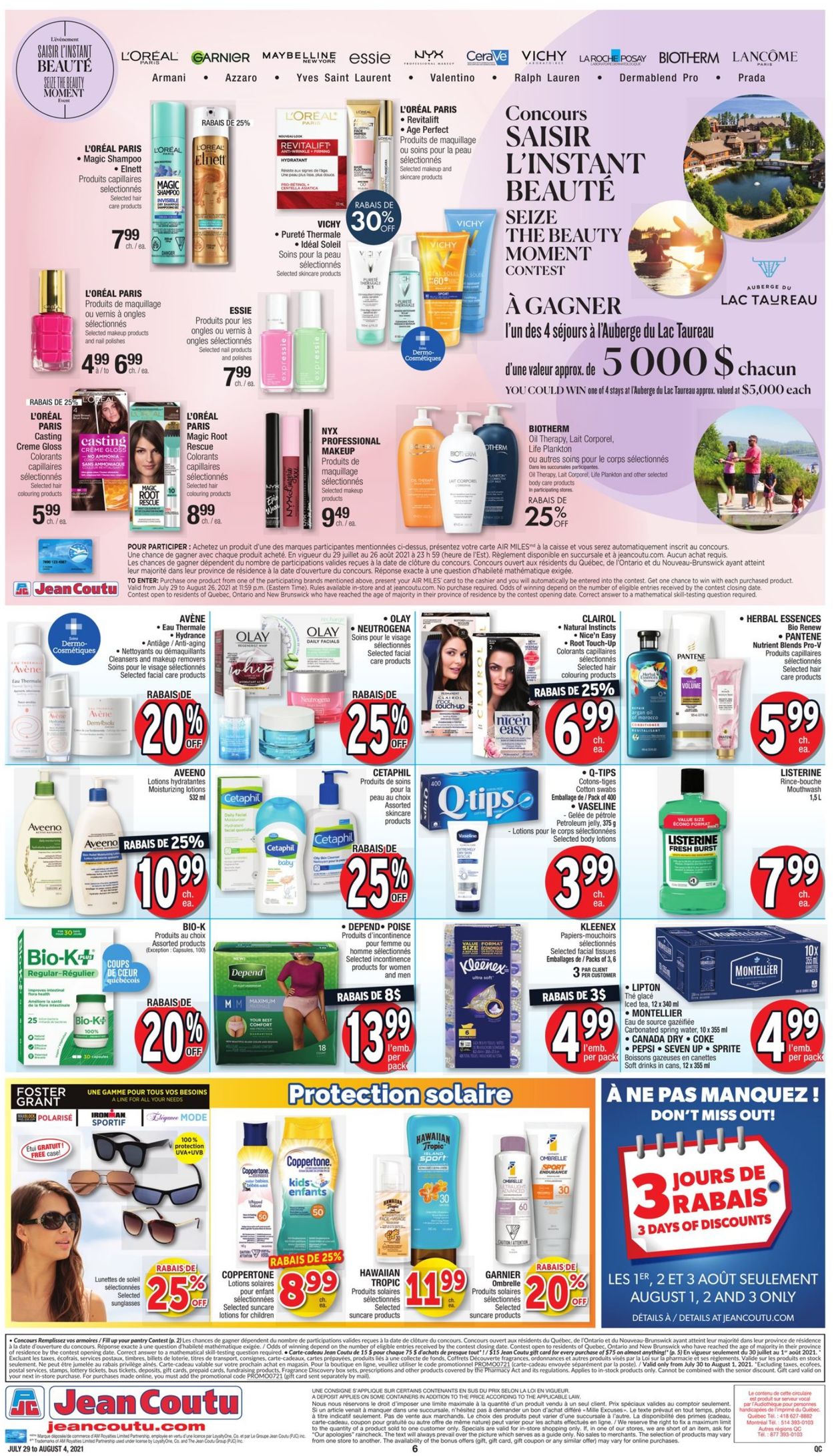 Jean Coutu Flyer from 07/29/2021