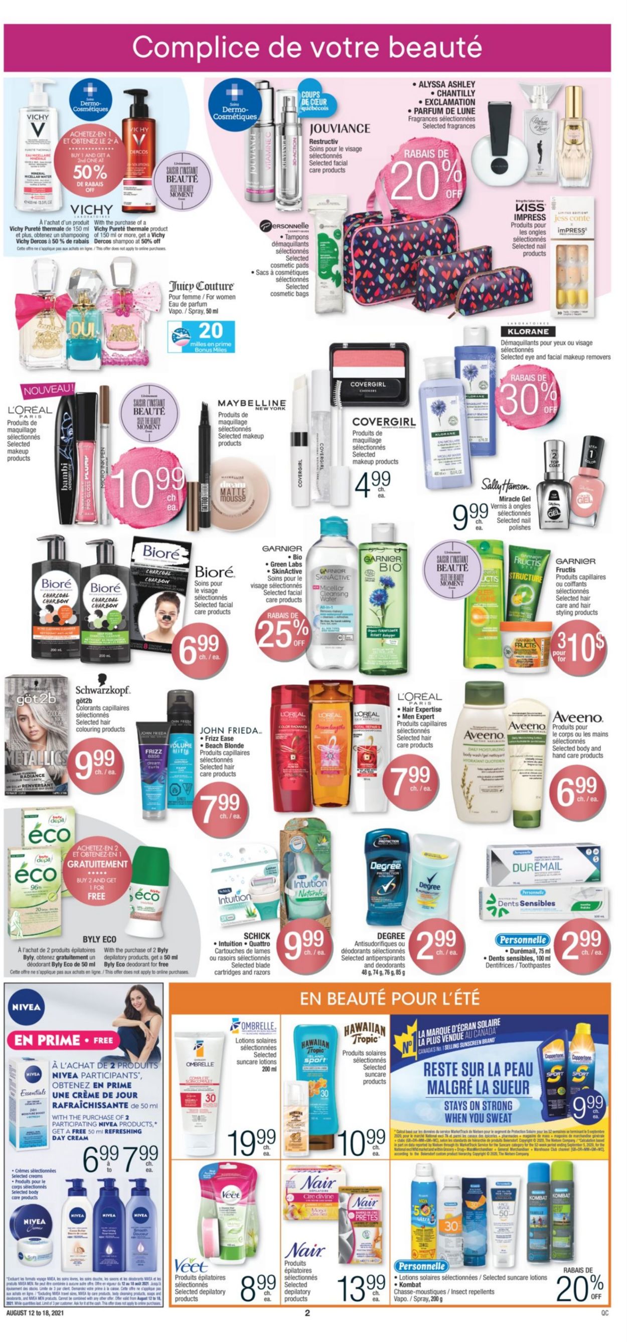 Jean Coutu Flyer from 08/12/2021