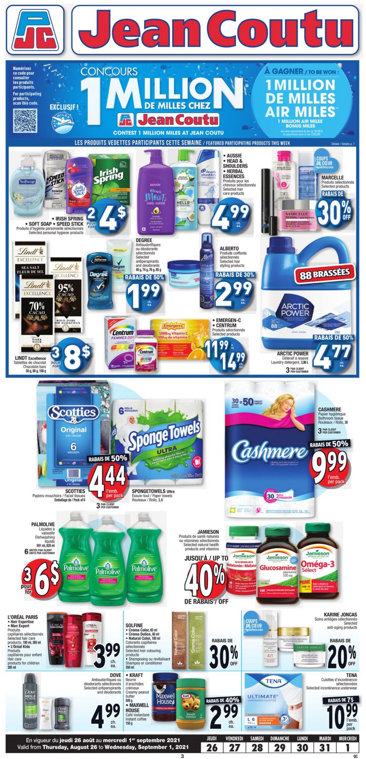 Jean Coutu Flyer from 08/26/2021
