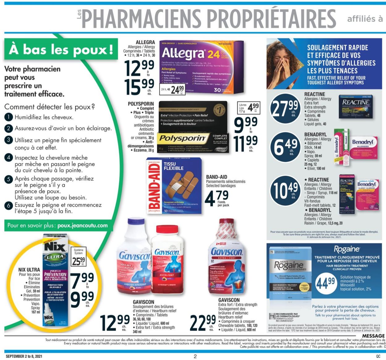 Jean Coutu Flyer from 09/02/2021
