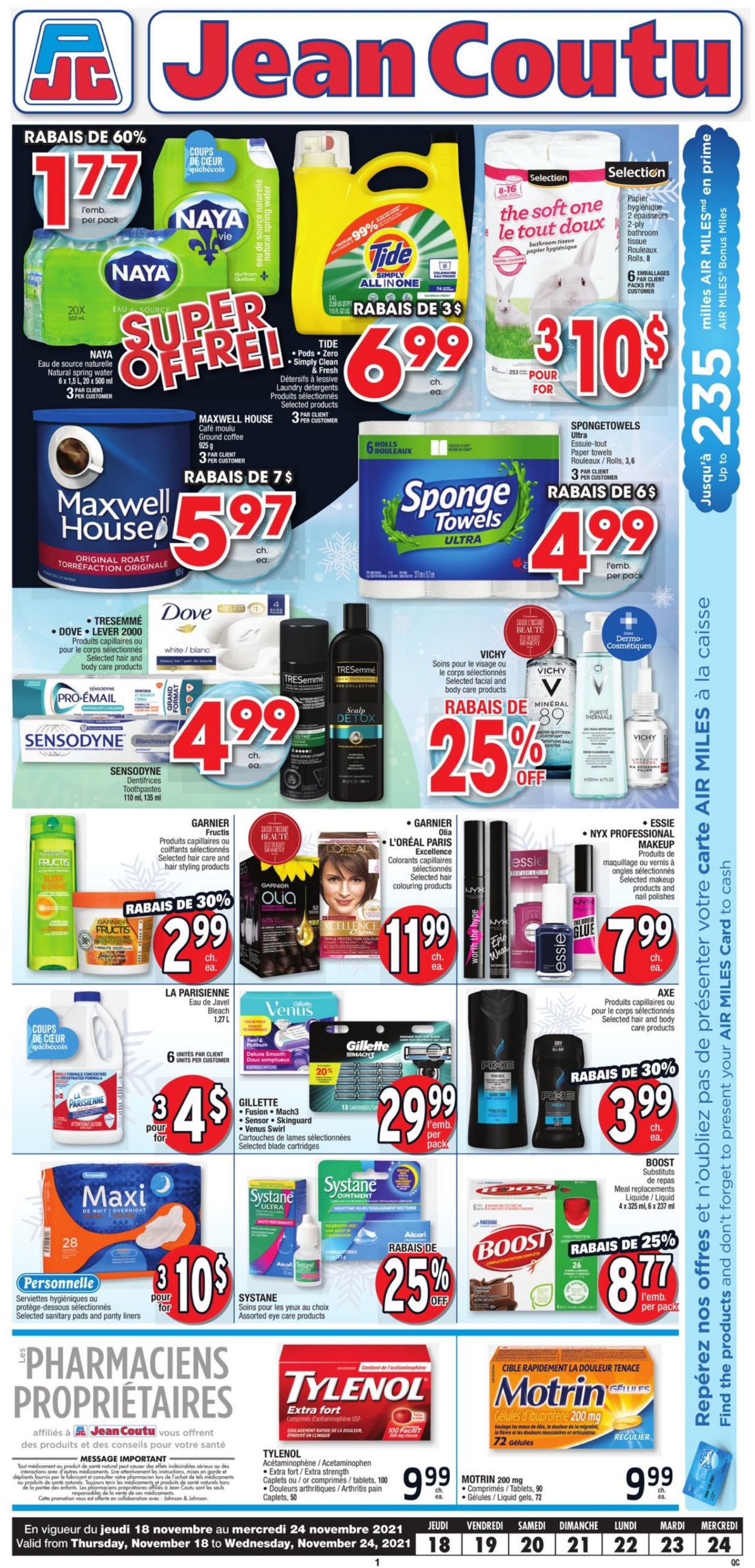 Jean Coutu Flyer from 11/18/2021