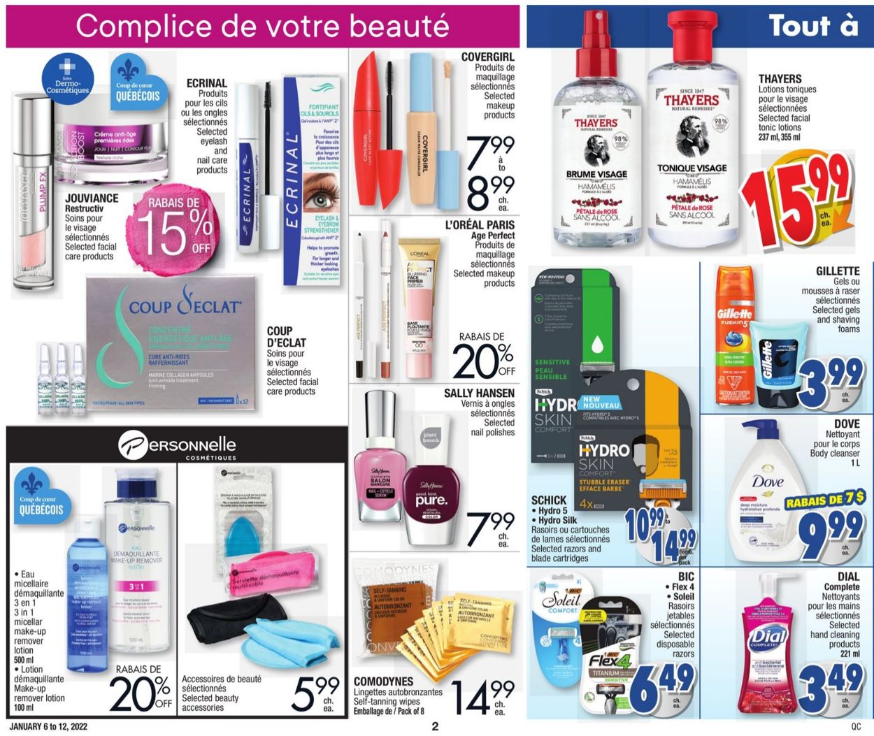 Jean Coutu Flyer from 01/06/2022
