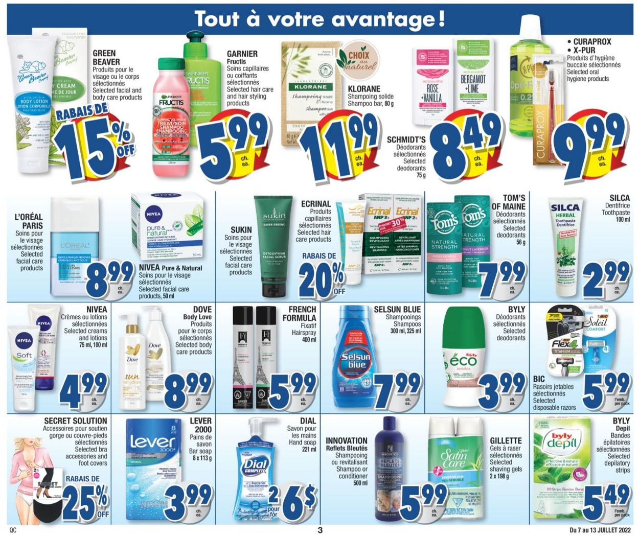 Jean Coutu Flyer from 07/07/2022