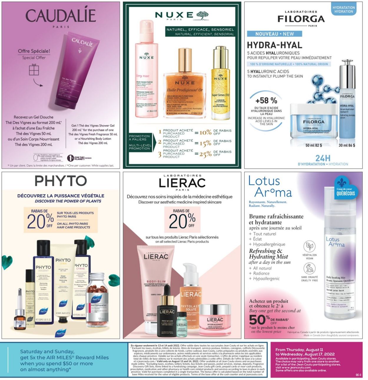 Jean Coutu Flyer from 08/11/2022