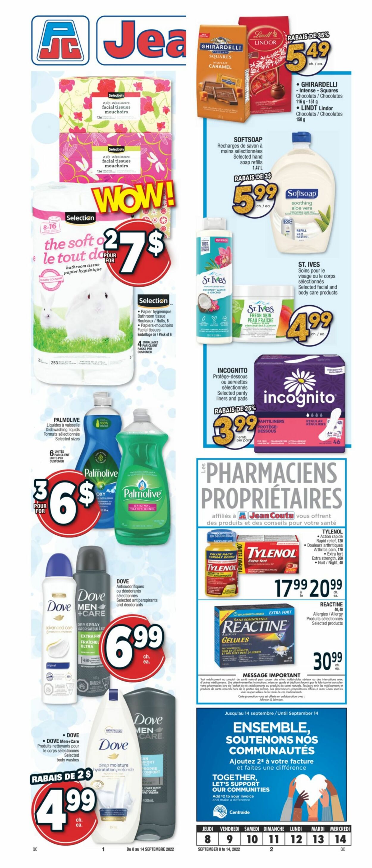 Jean Coutu Flyer from 09/08/2022
