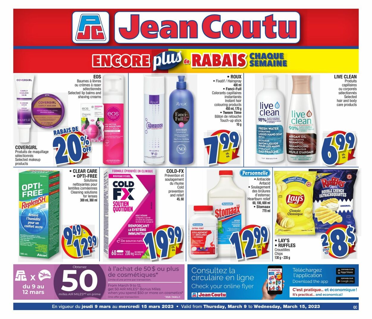 Jean Coutu Flyer from 03/09/2023