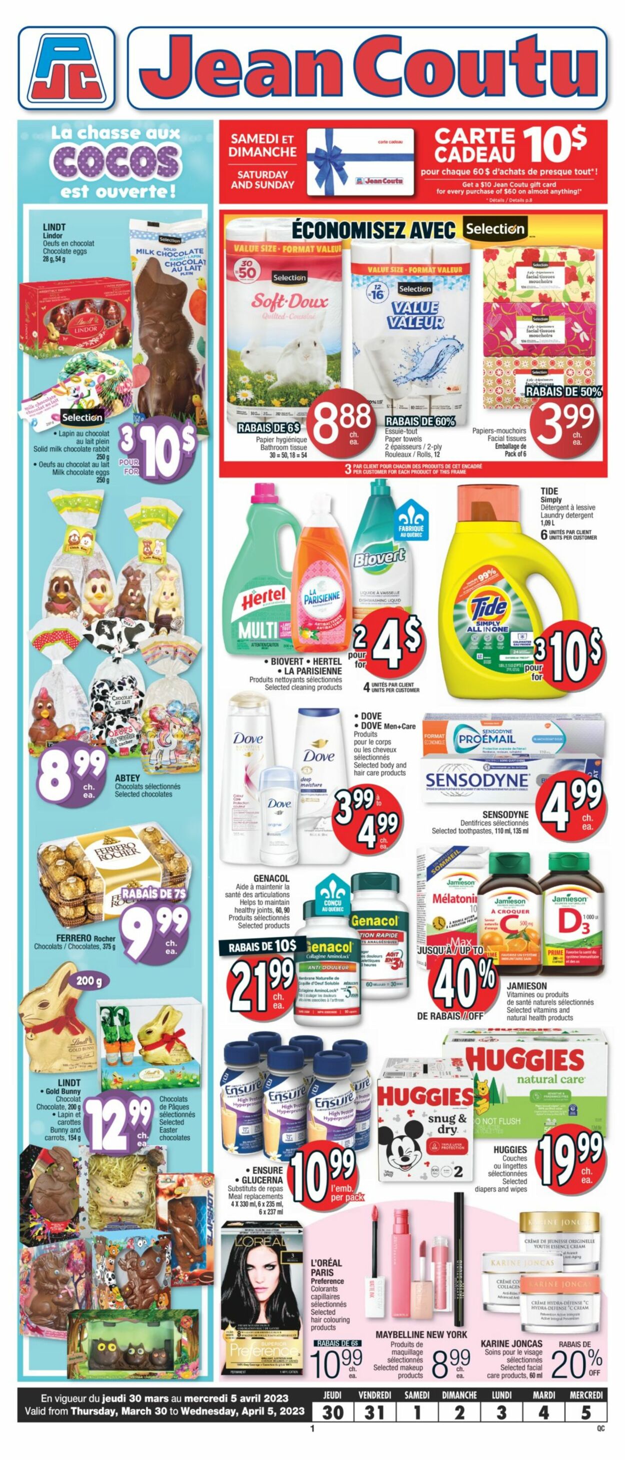 Jean Coutu Flyer from 03/30/2023