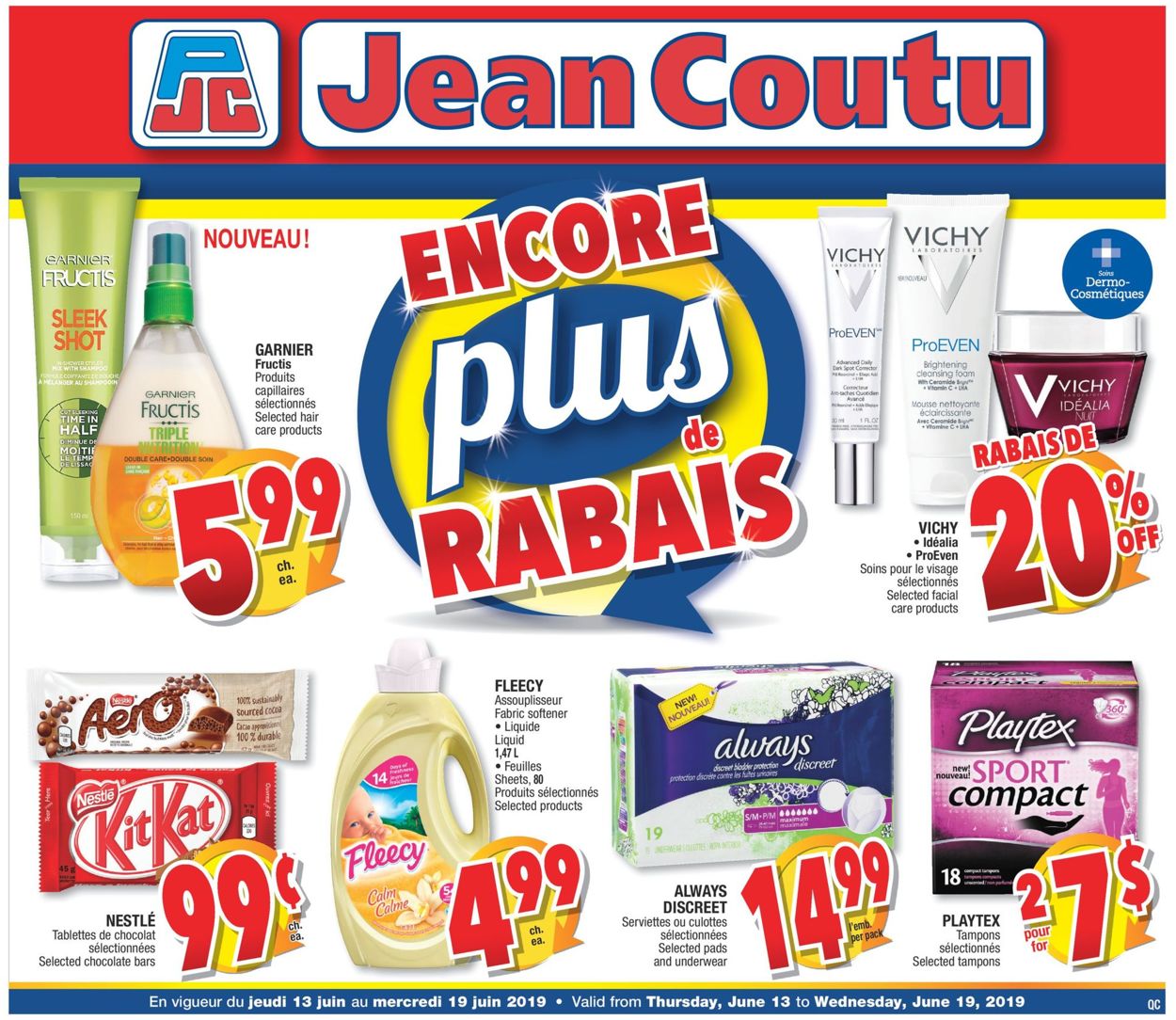 Jean Coutu Flyer from 06/13/2019