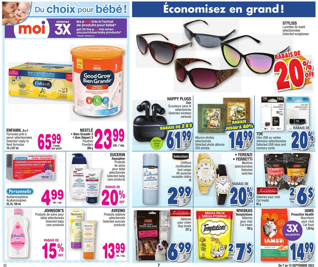 Jean Coutu Flyer from 09/07/2023