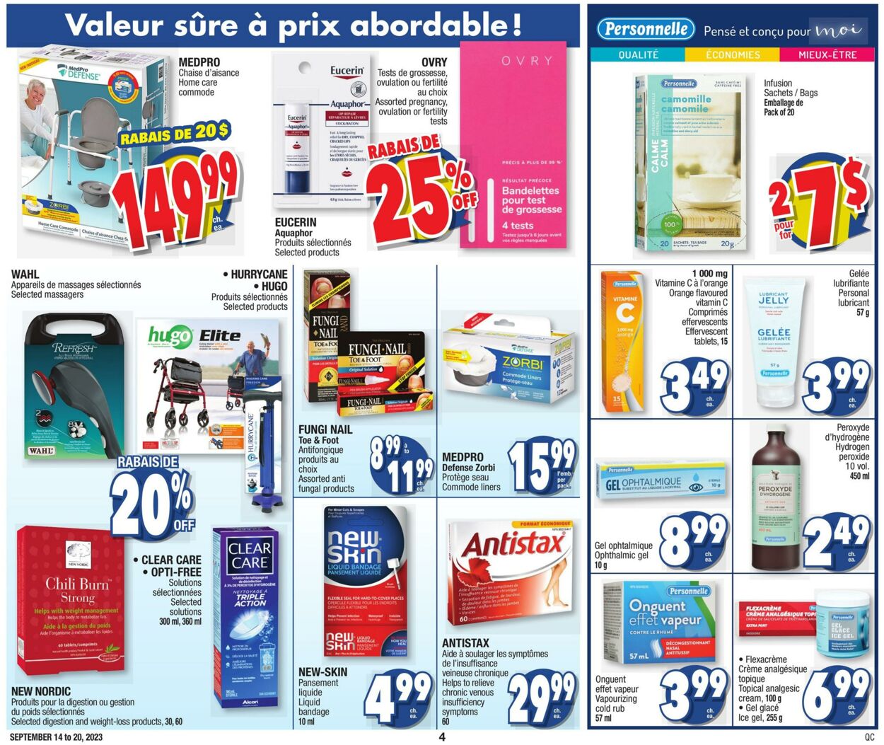 Jean Coutu Flyer from 09/14/2023