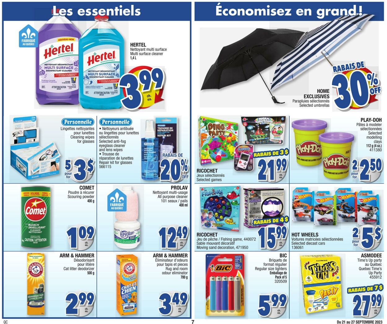Jean Coutu Flyer from 09/21/2023