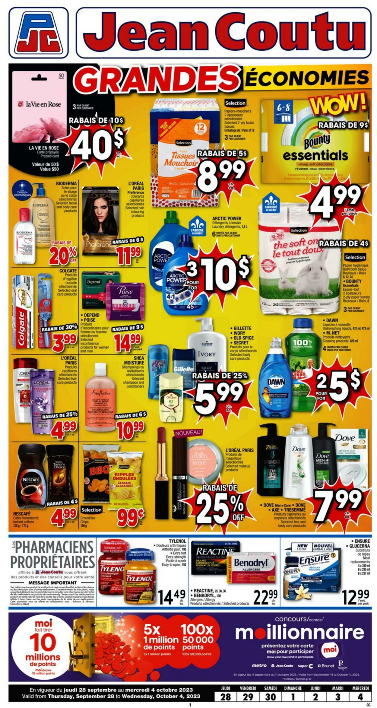 Jean Coutu Flyer from 09/28/2023
