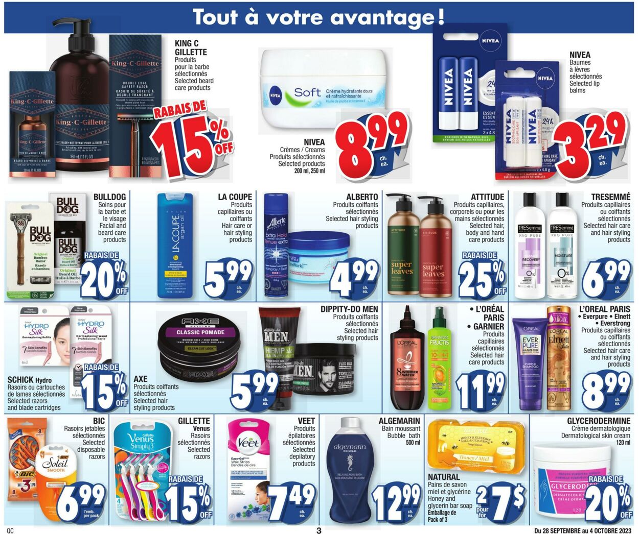Jean Coutu Flyer from 09/28/2023