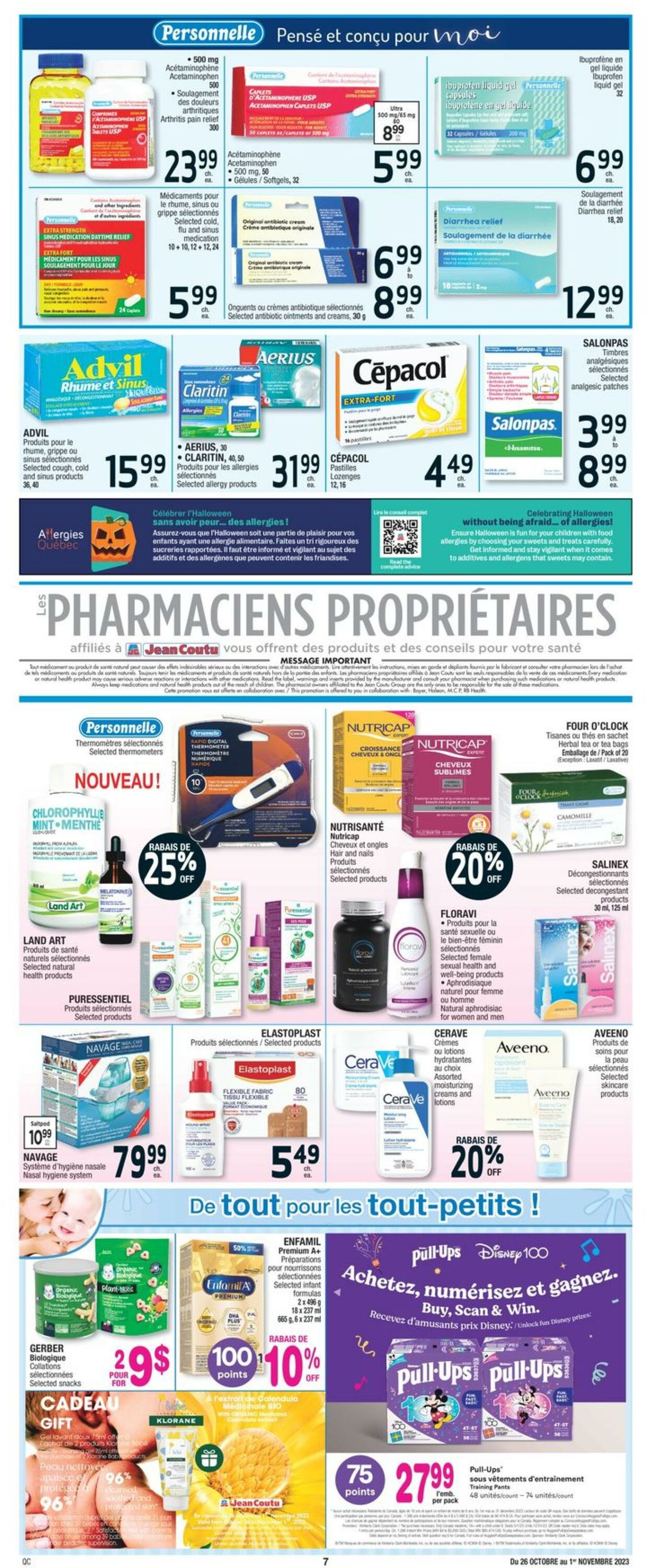 Jean Coutu Flyer from 10/26/2023