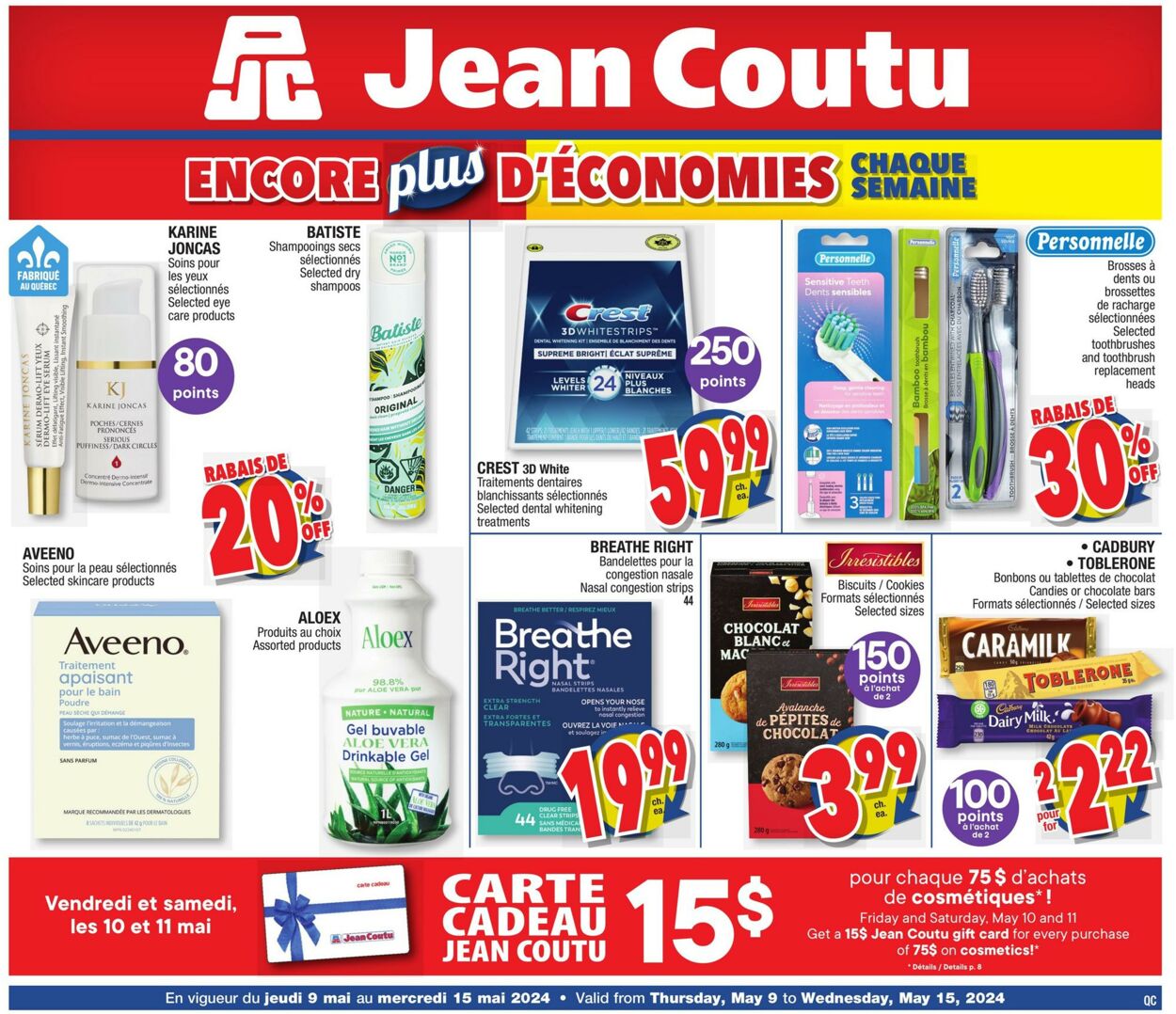 Jean Coutu Flyer from 05/09/2024