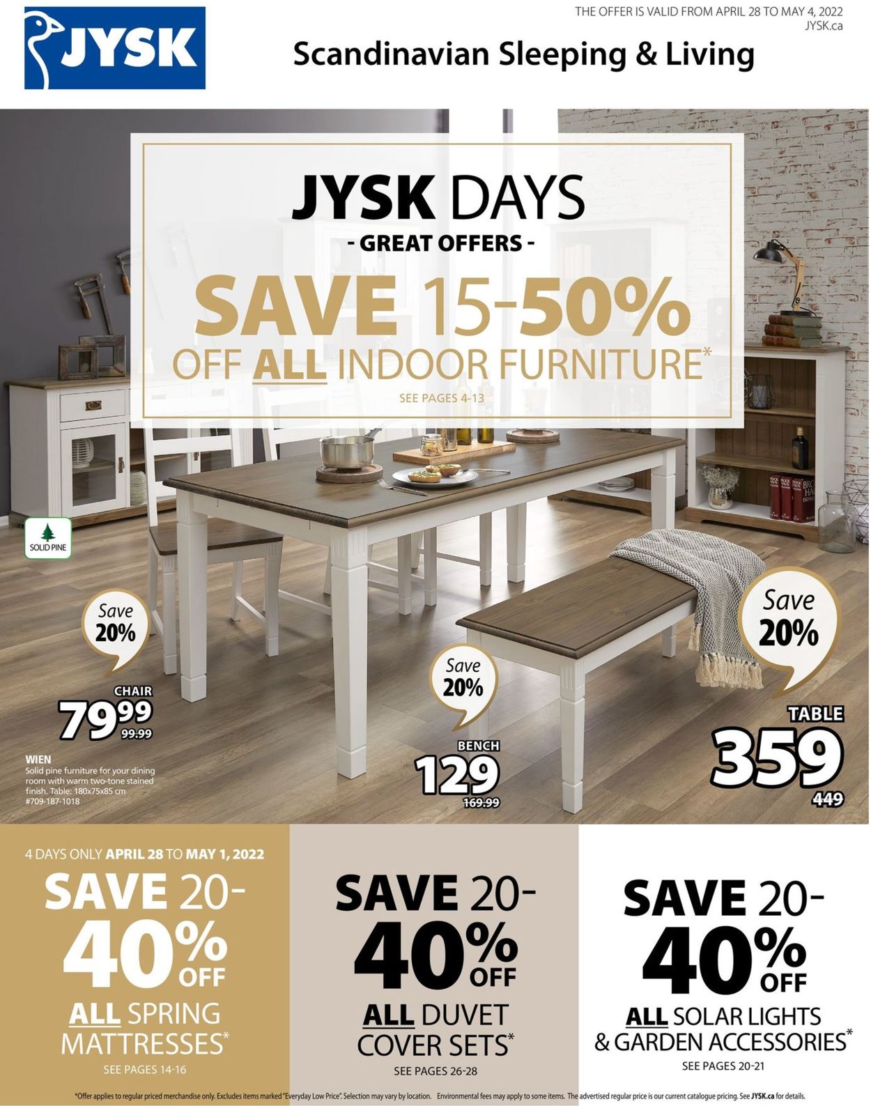 JYSK Flyer from 04/28/2022