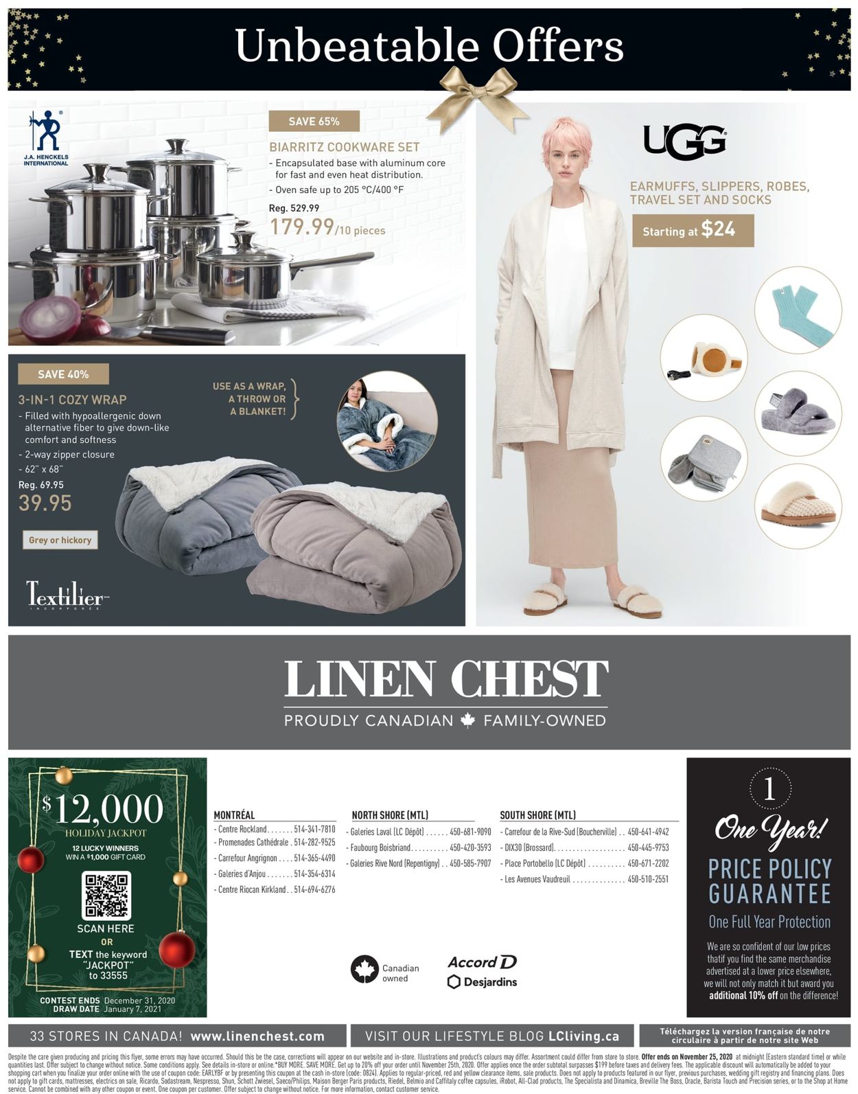 Linen Chest Flyer from 11/11/2020