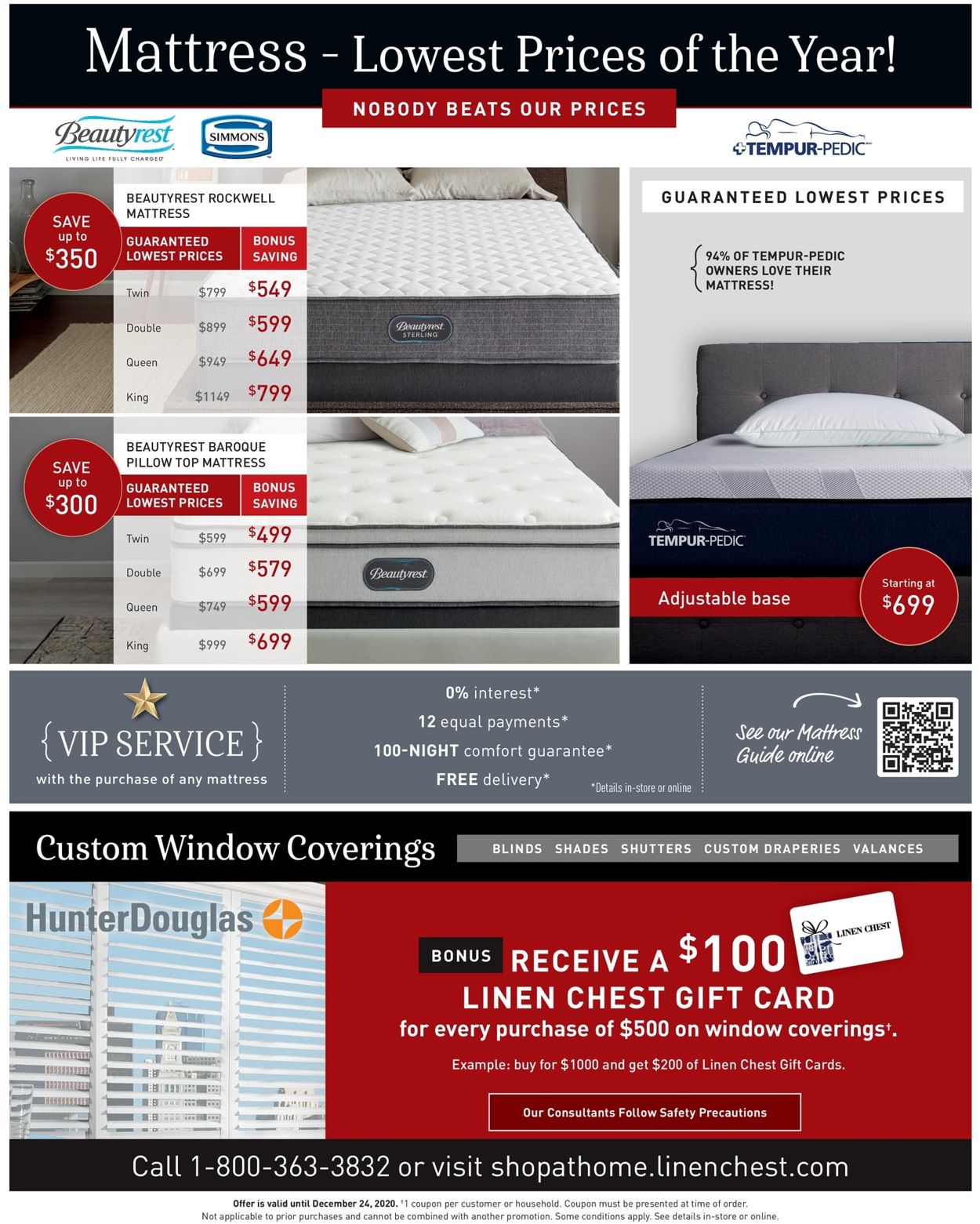 Linen Chest Flyer from 12/04/2020