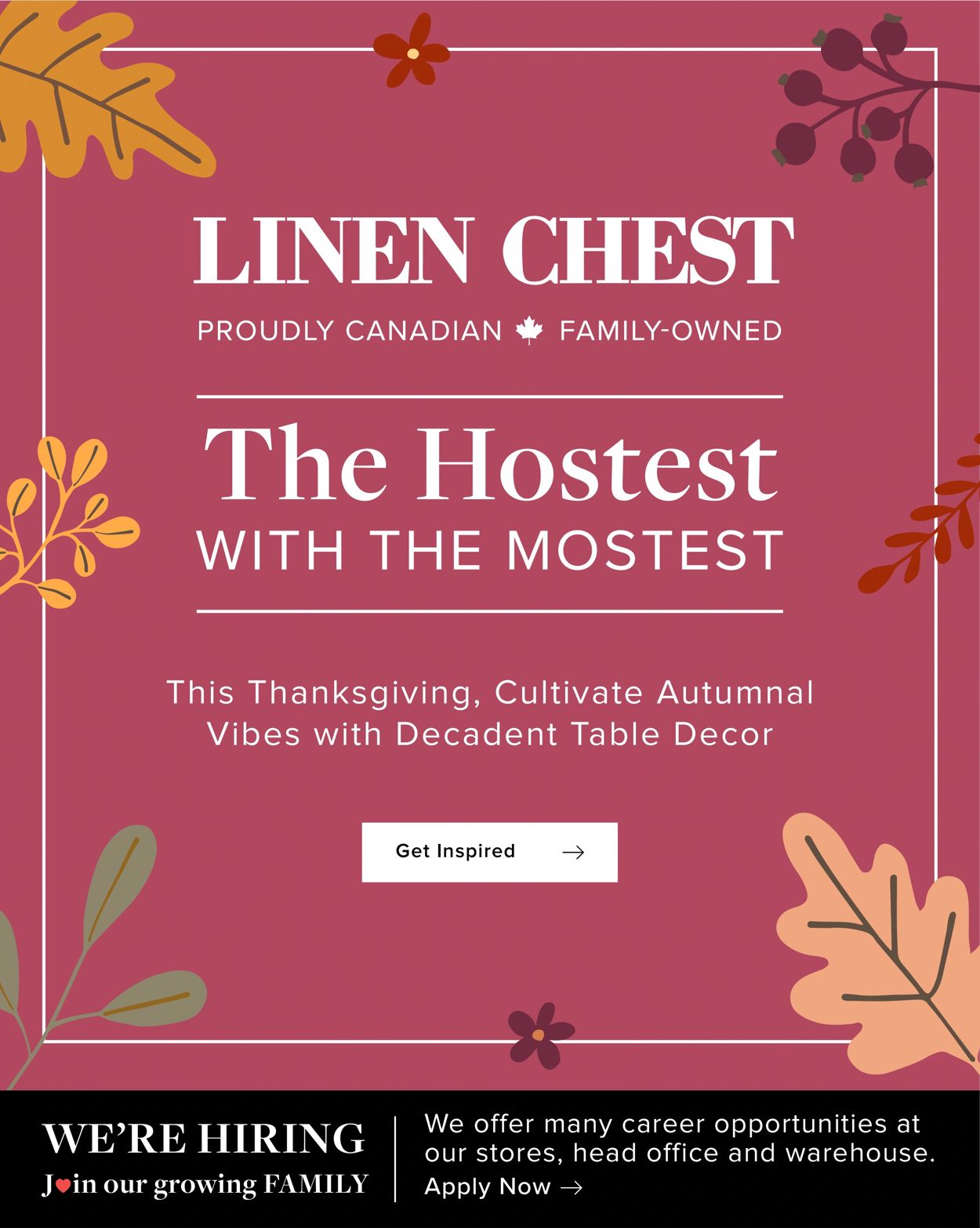 Linen Chest Flyer from 10/01/2021