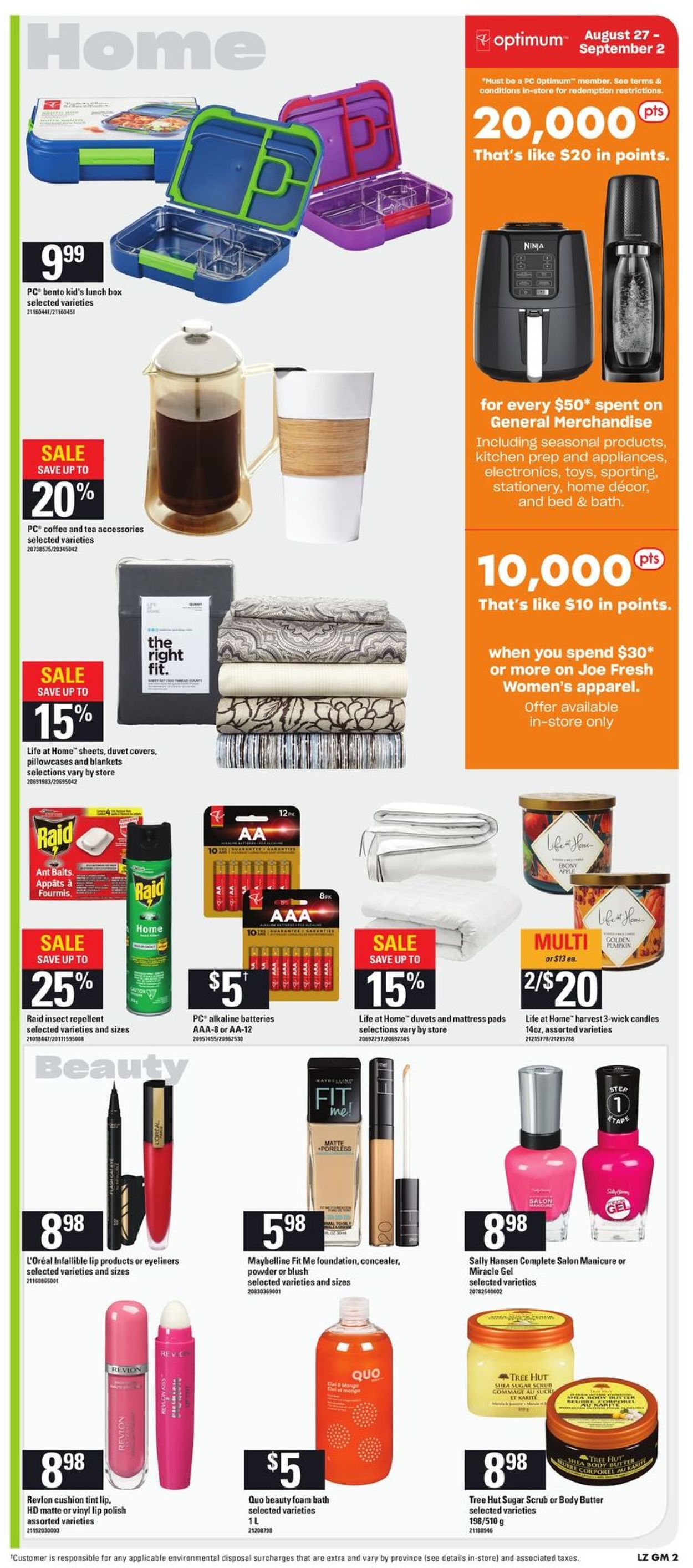 Loblaws Flyer from 08/27/2020