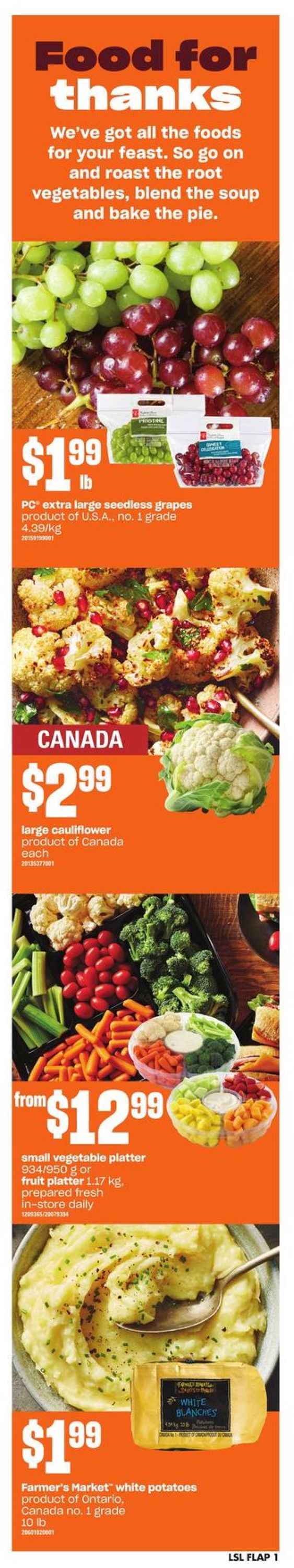 Loblaws Flyer from 10/01/2020