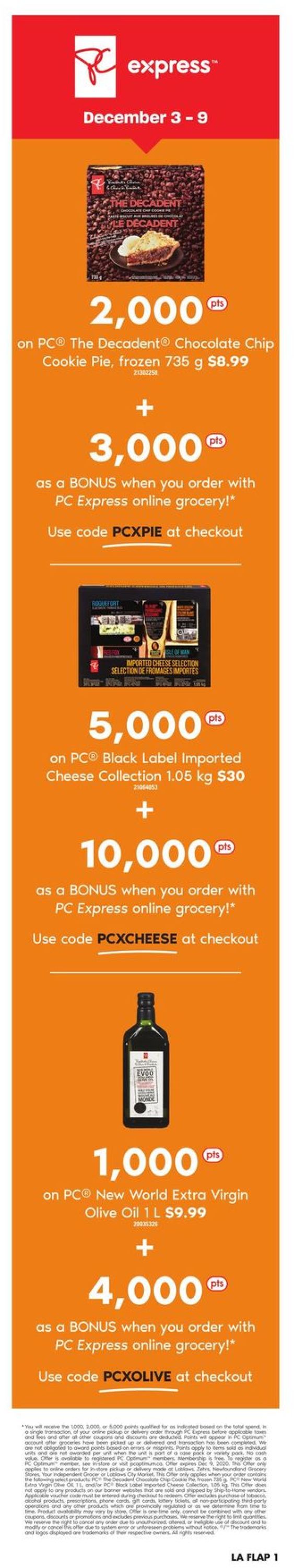 Loblaws Flyer from 12/03/2020