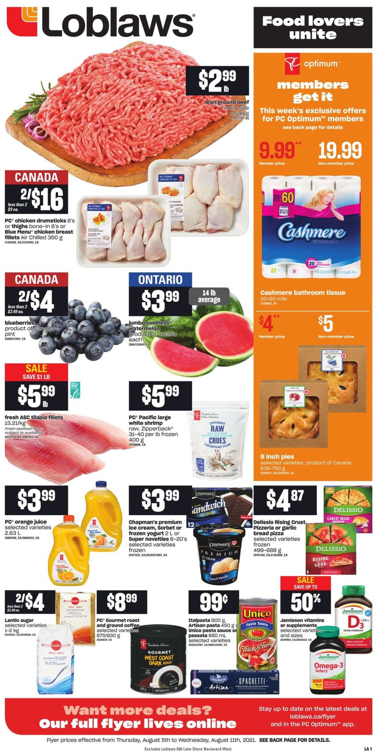Loblaws Flyer from 08/05/2021