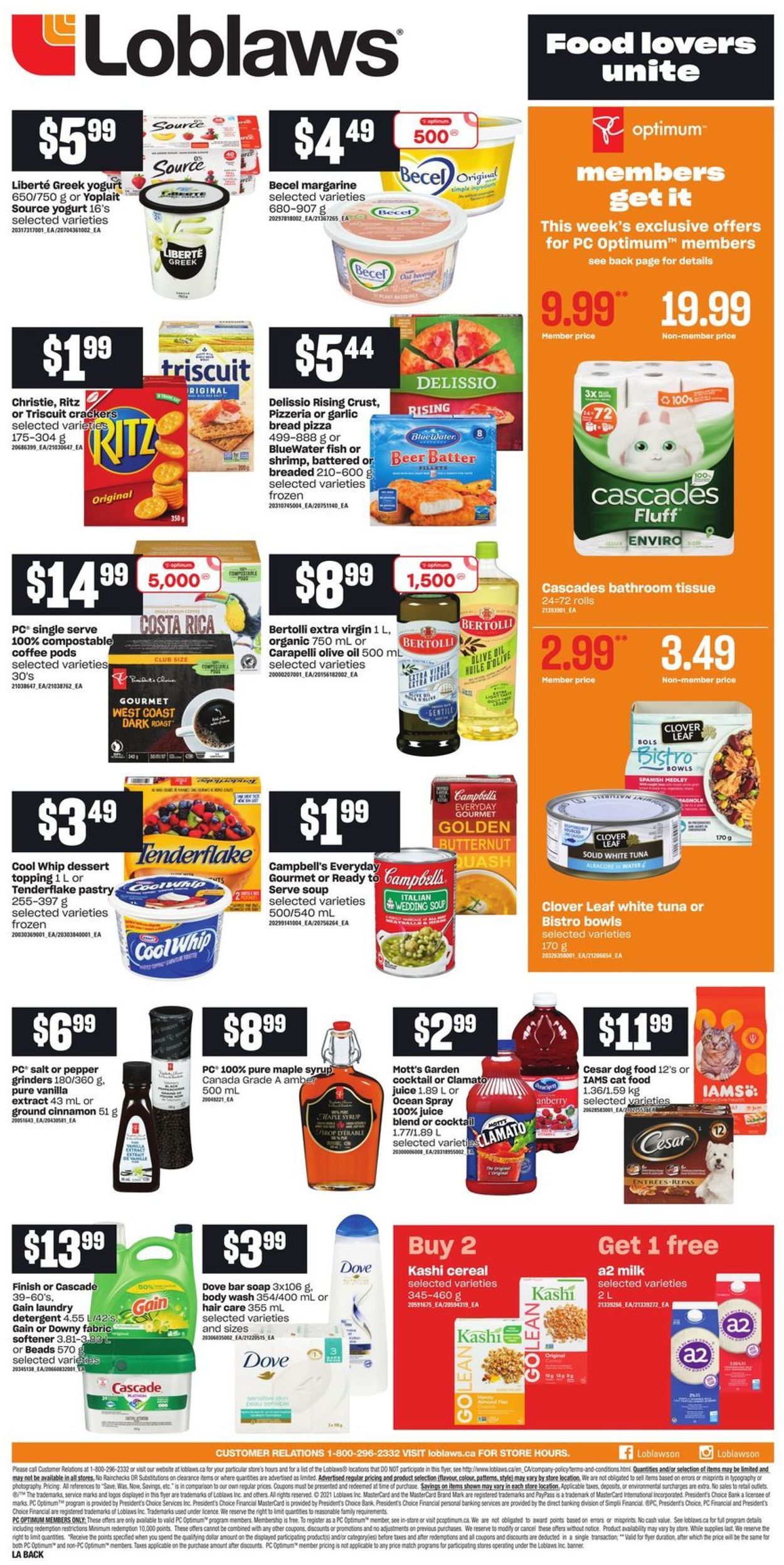Loblaws Flyer from 10/07/2021