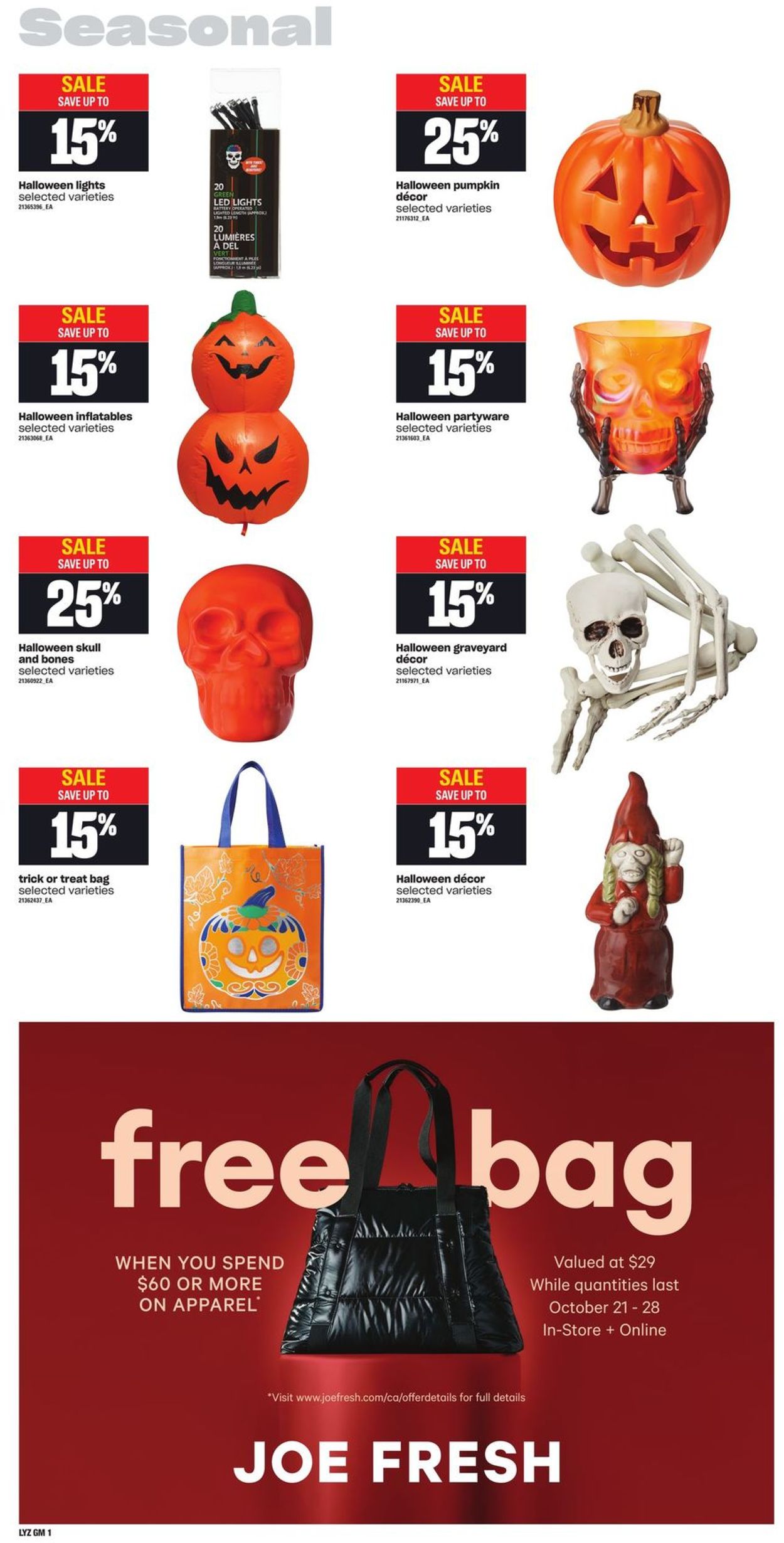 Loblaws Flyer from 10/21/2021