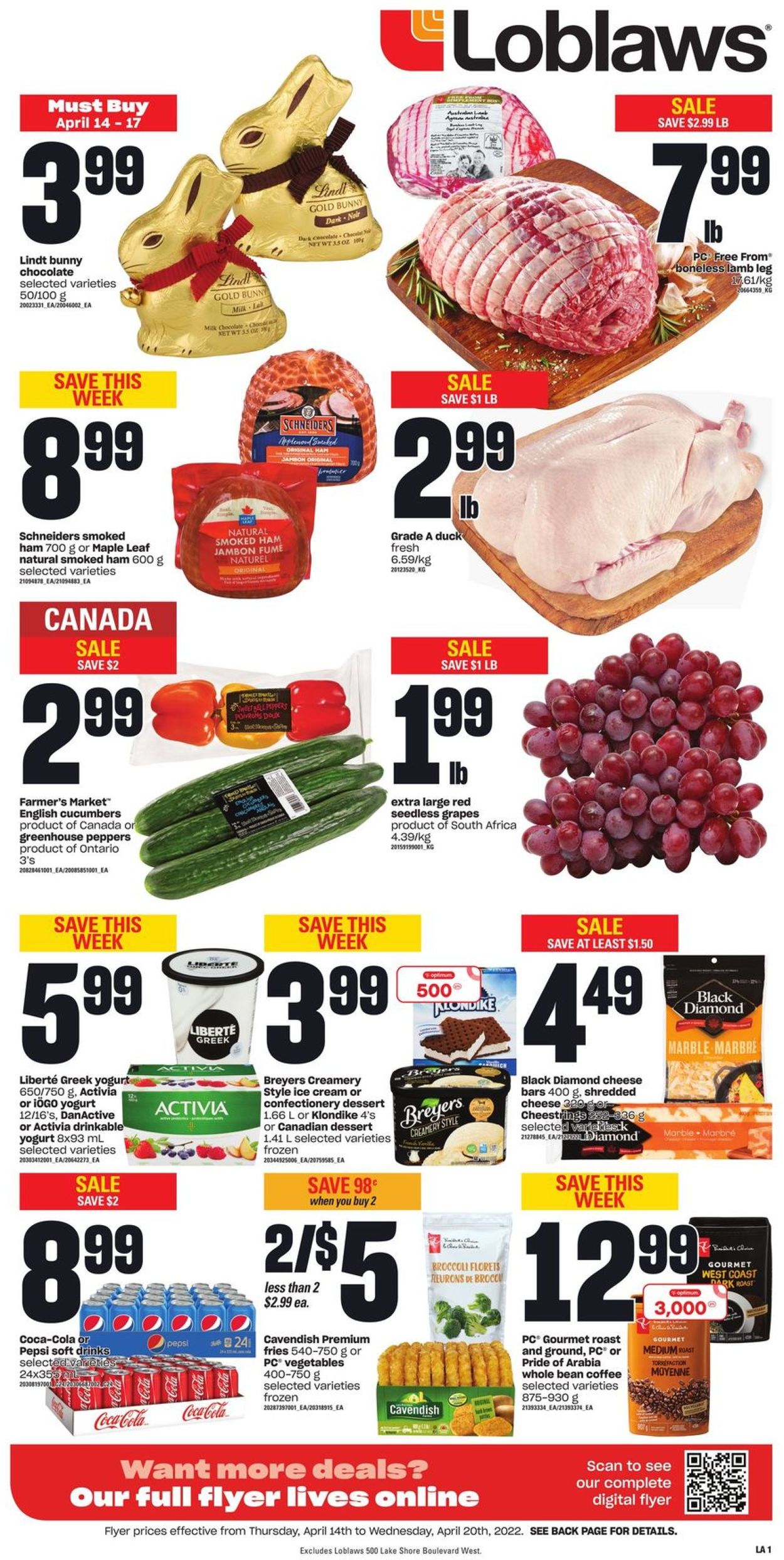 Loblaws Flyer from 04/14/2022