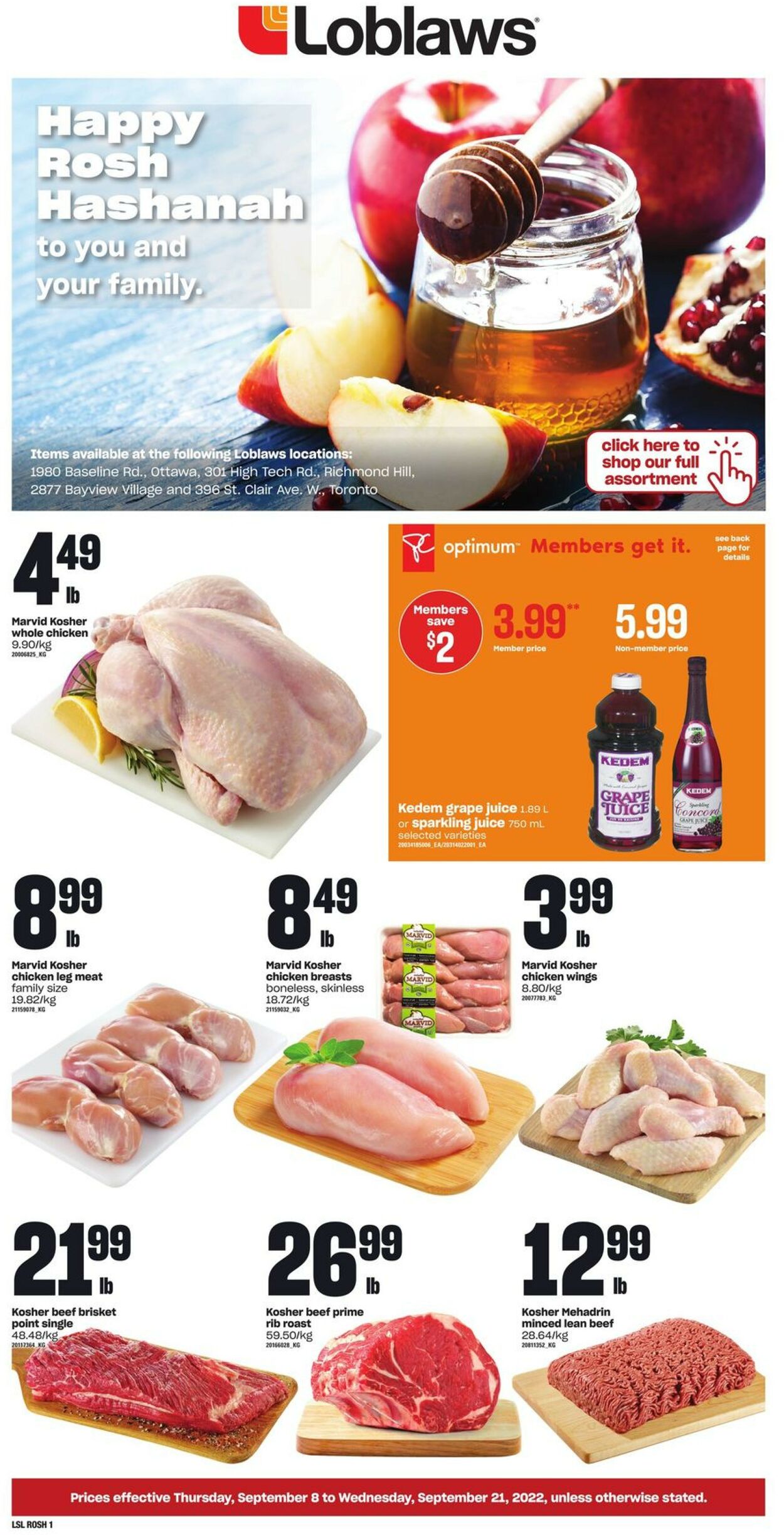 Loblaws Flyer from 09/08/2022