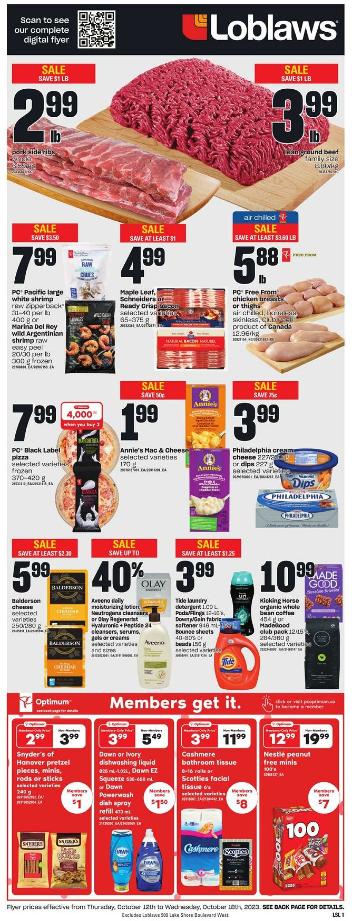 Loblaws Flyer from 10/12/2023